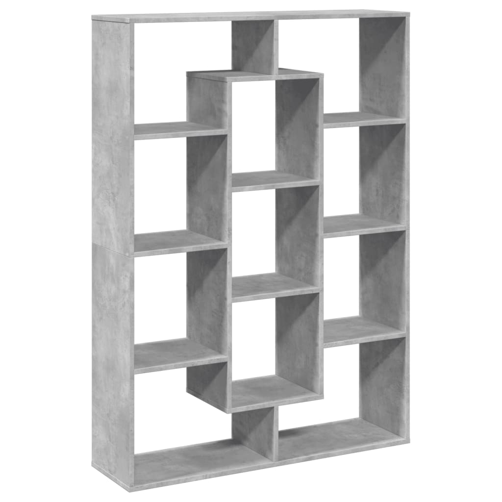 Estante 102x29x143 cm contraplacado cinzento-cimento