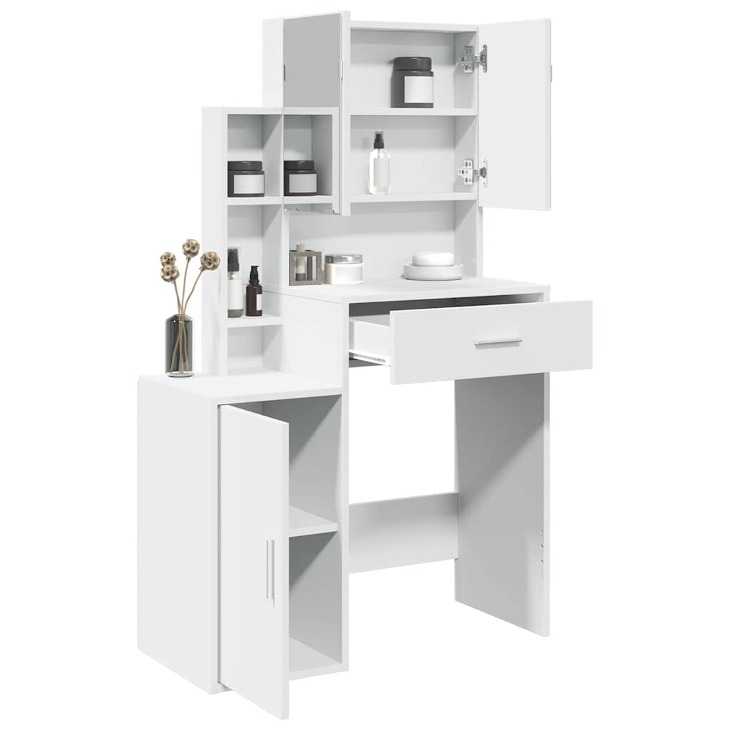 Toucador com armário 80x35x132 cm cor branco