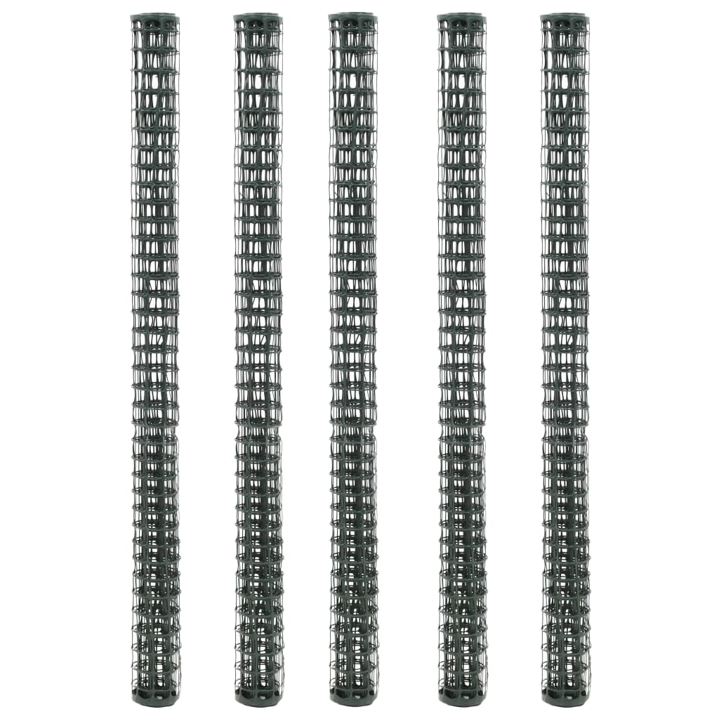 Redes de vedação para jardim 5 pcs pead 1x1,2 m verde