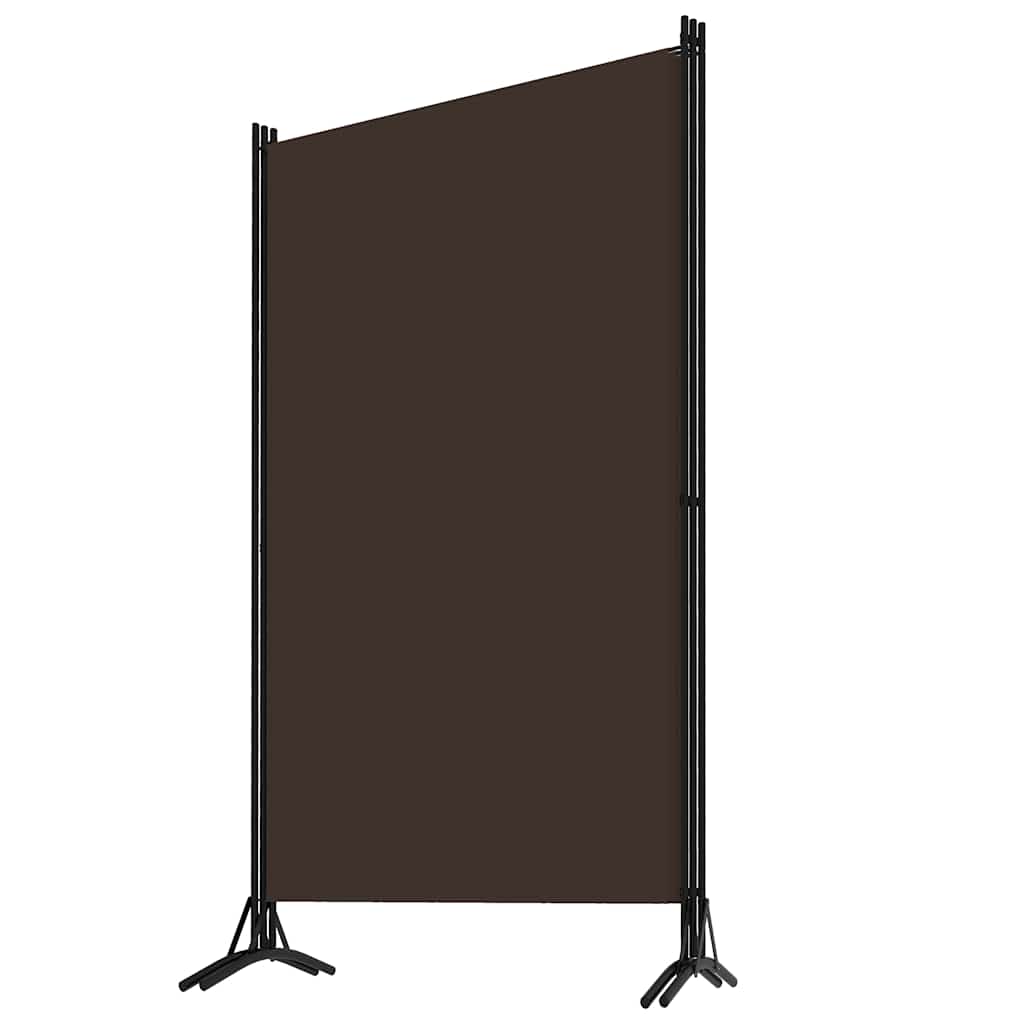 Divisória de quarto com 3 painéis 260x180 cm castanho