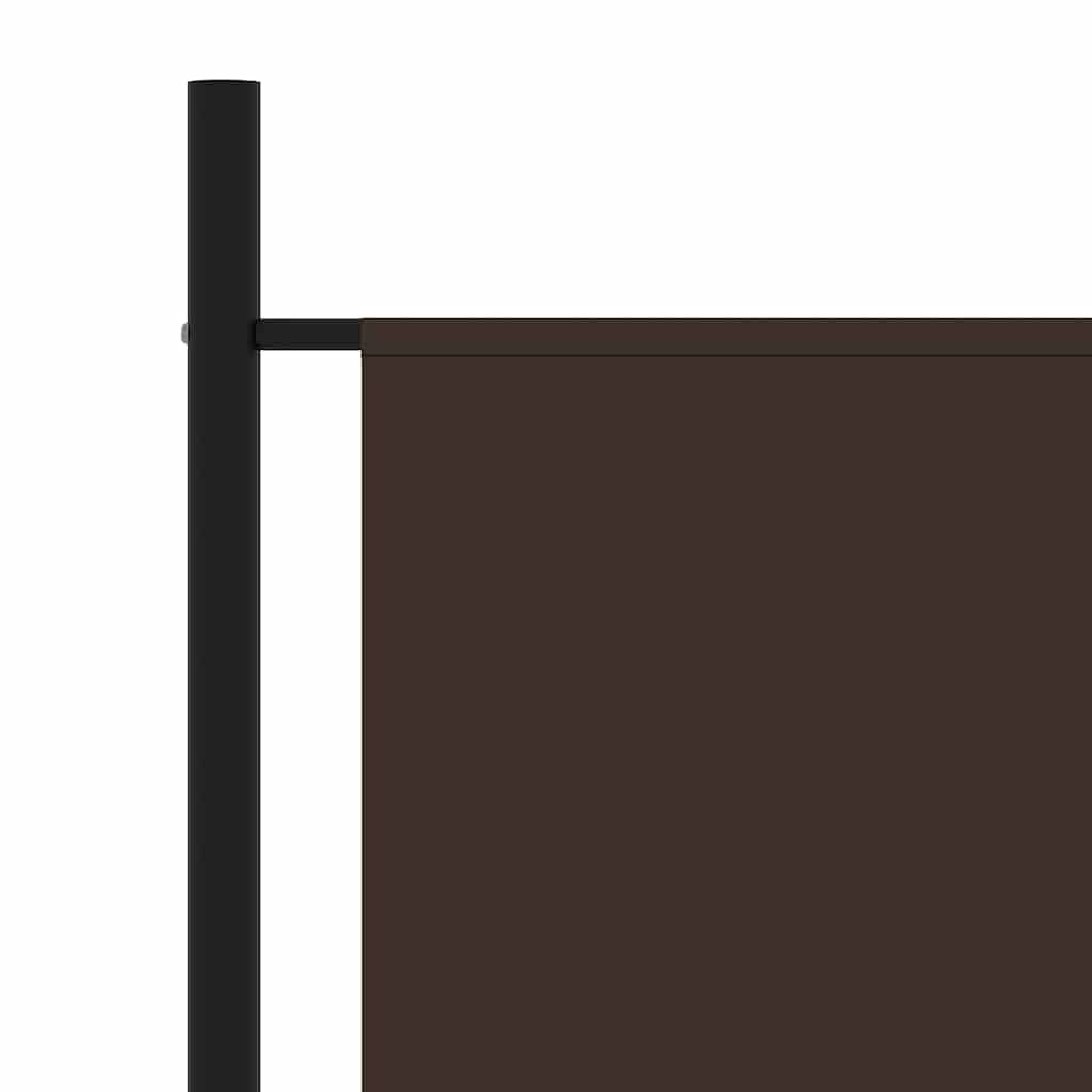 Divisória de quarto com 3 painéis 260x180 cm castanho