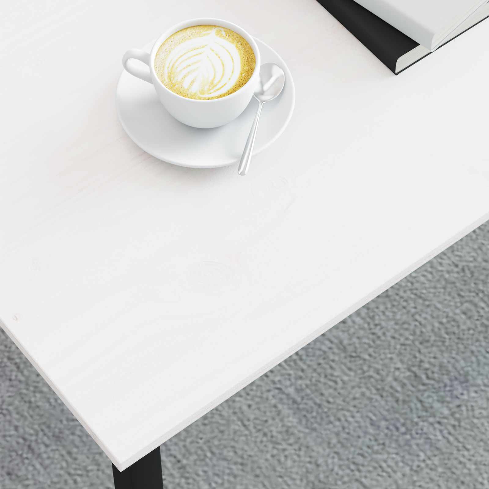 Mesa de centro branco 100 x 50 x 45 cm