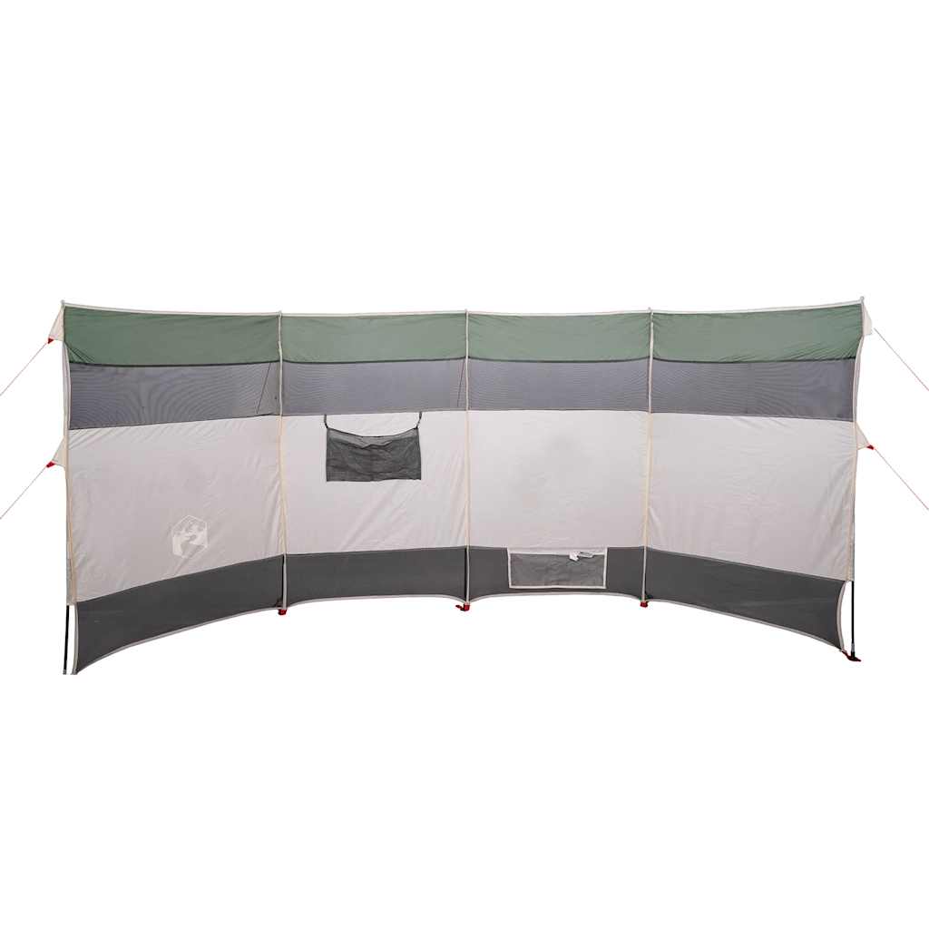 Corta-vento de campismo 366x152x152 cm impermeável verde