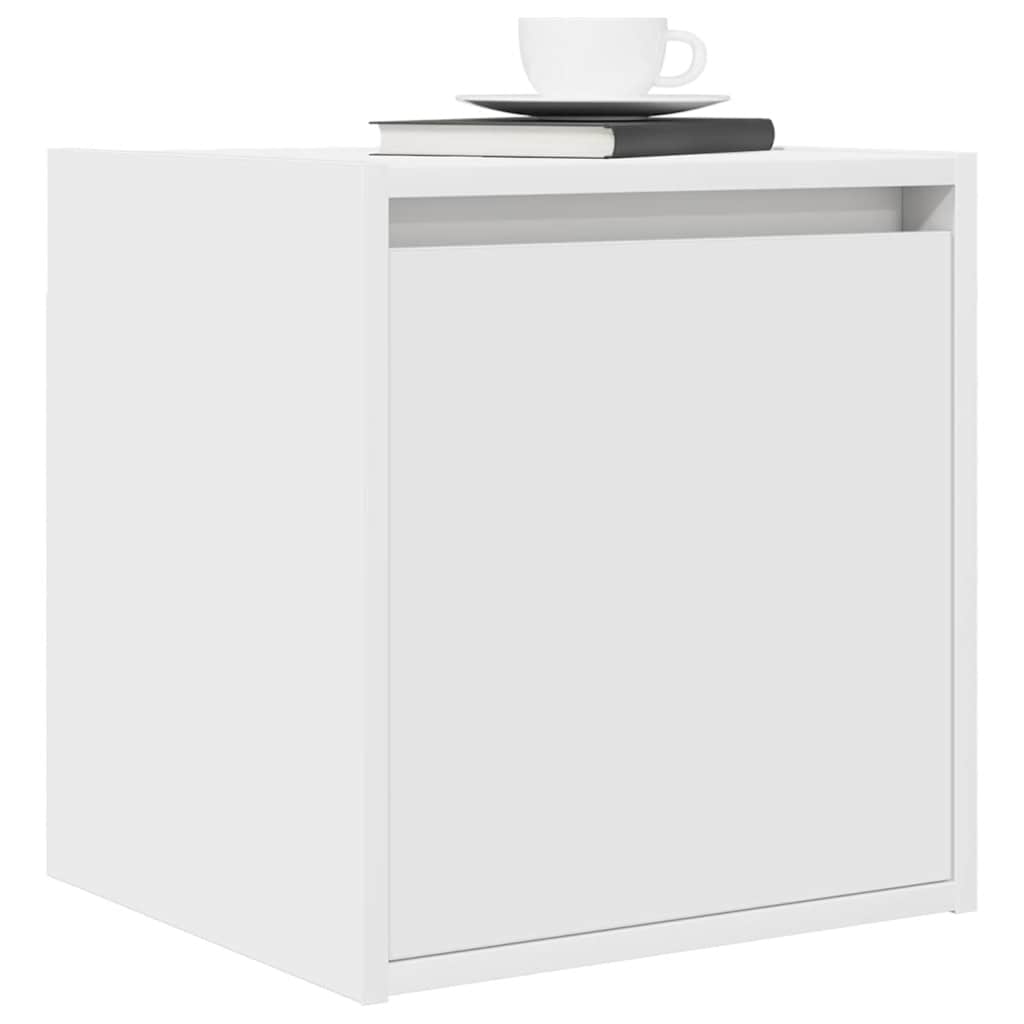 Mesa de cabeceira de parede 38x34x40 cm branco