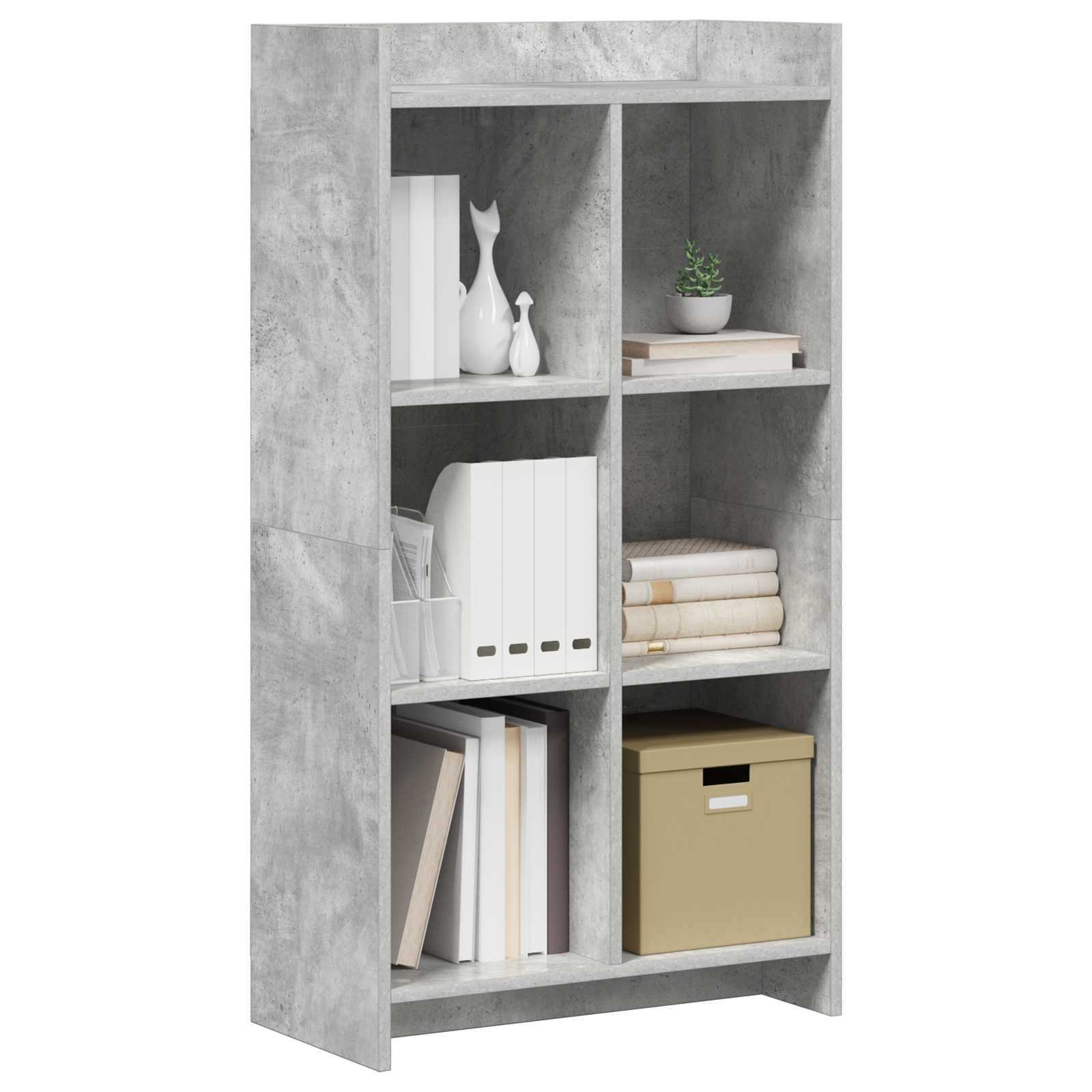 Estante cinza concreto 59 x 30 x 111 cm derivados de madeira
