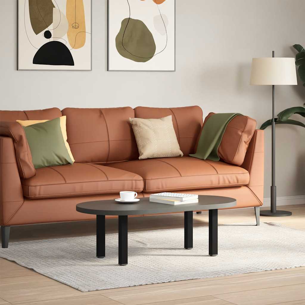 Pés para mesa de centro 4 peças, preto, 42-44 cm, aço