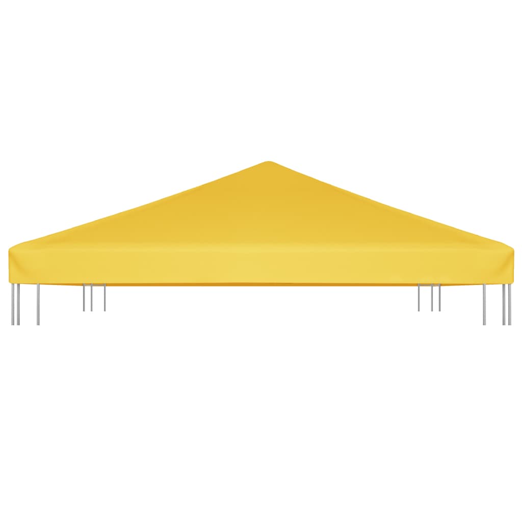 Cobertura de gazebo 270 g/m² 4x3 m amarelo