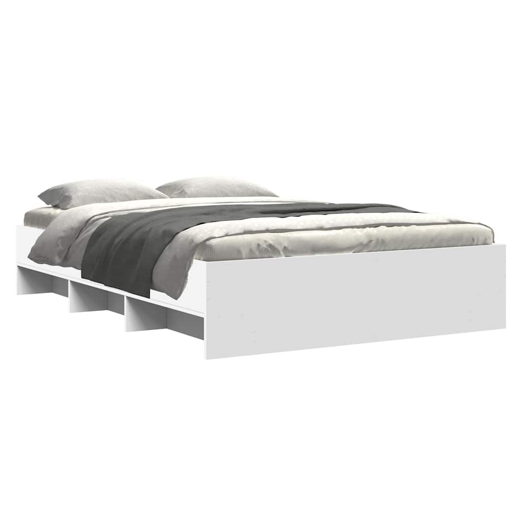 Estrutura de cama 120x190 cm derivados de madeira branco