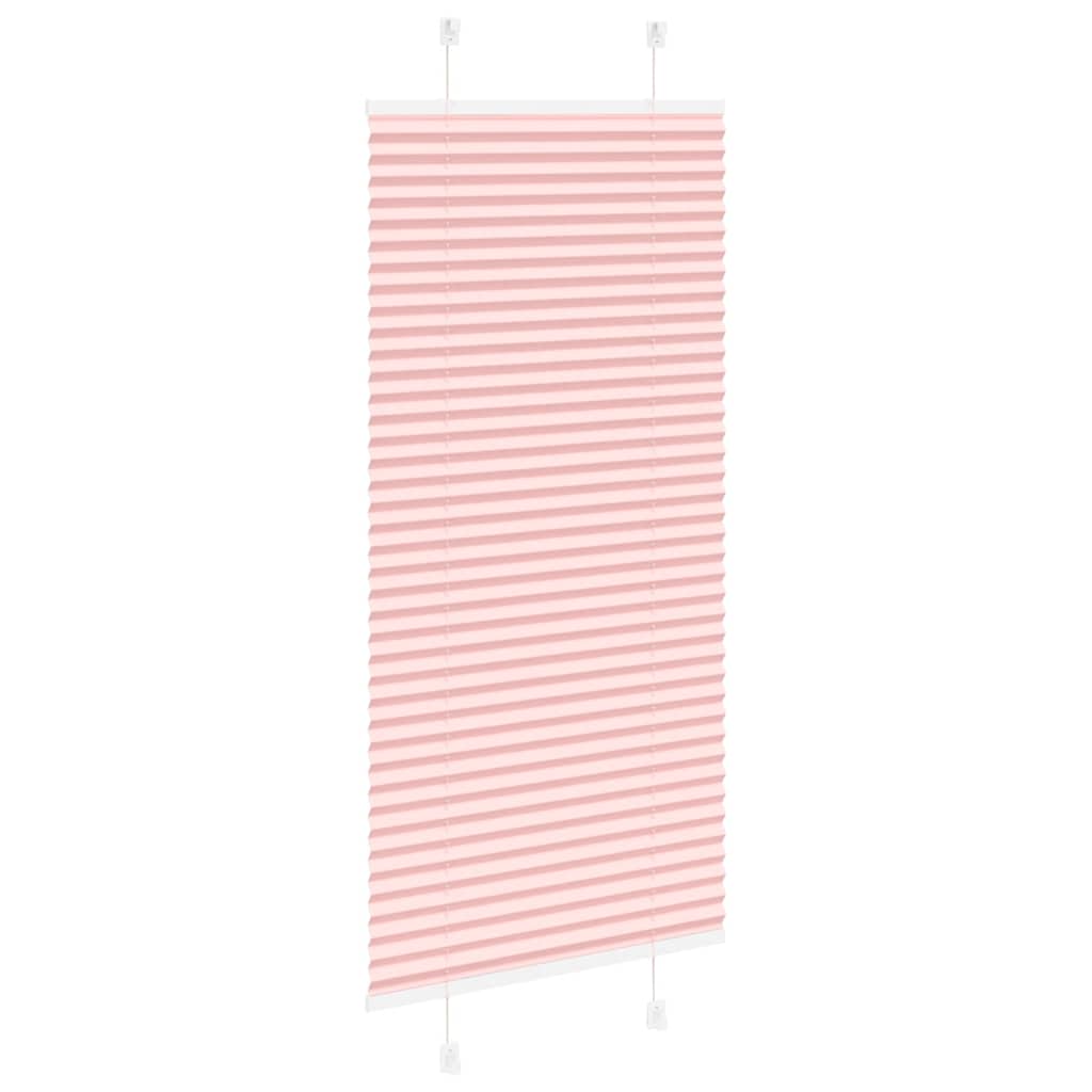 Rosa plissada cega 60x150 cm largura tecido 59,4 cm poliéster