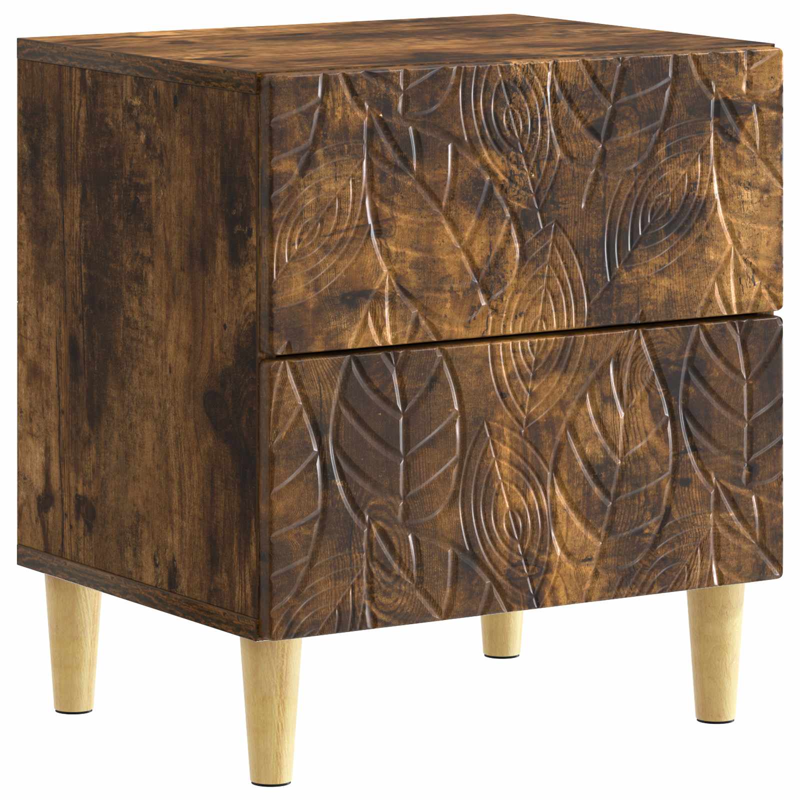 Mesa-de-cabeceira carvalho fumado 43 x 34,5 x 48 cm