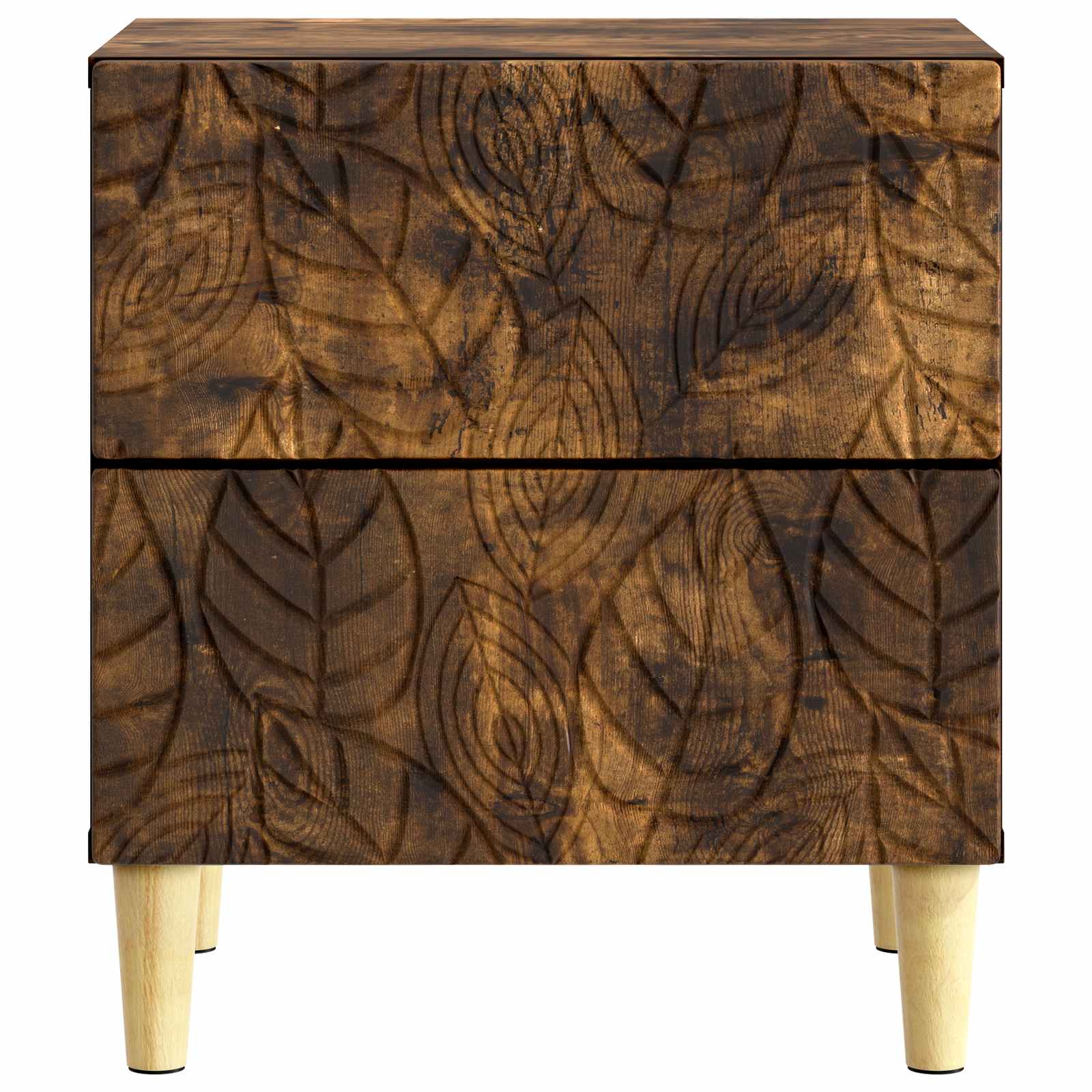 Mesa-de-cabeceira carvalho fumado 43 x 34,5 x 48 cm