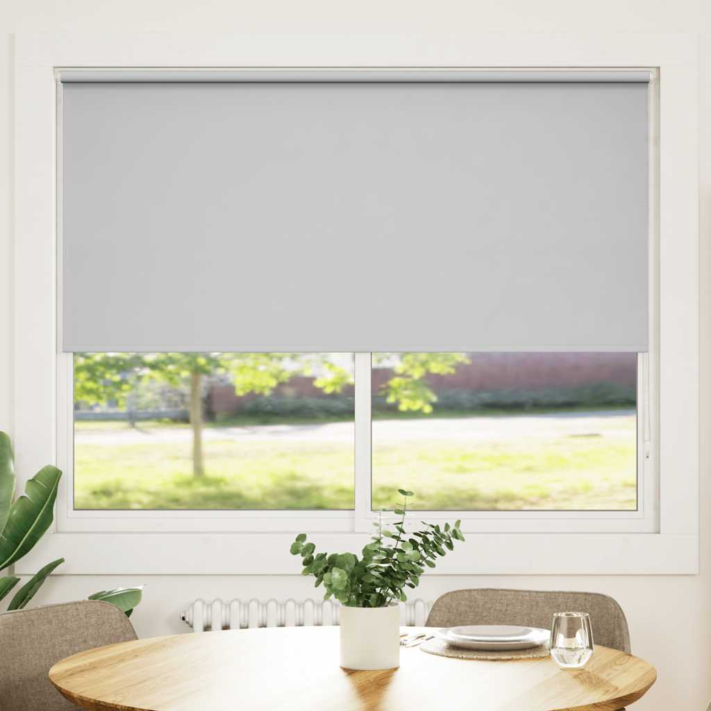 Cortina de rolo blackout, 164,4 x 175 cm, largura do tecido 160 cm, cinza