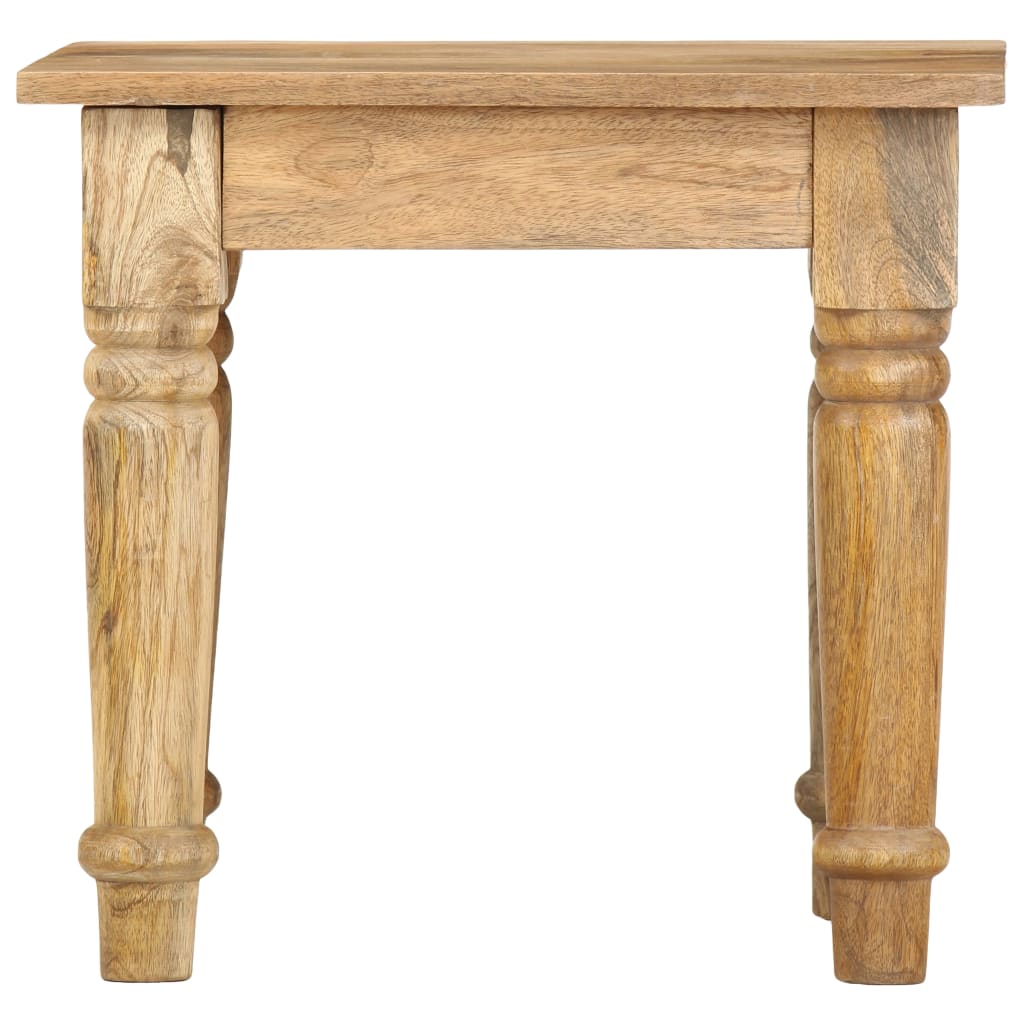 Mesa de apoio 43x43x40 cm madeira de mangueira maciça