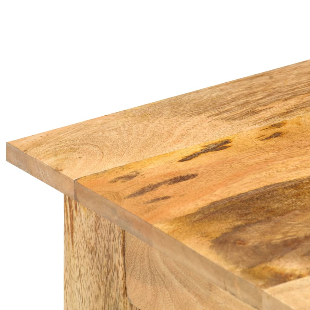 Mesa de apoio 43x43x40 cm madeira de mangueira maciça