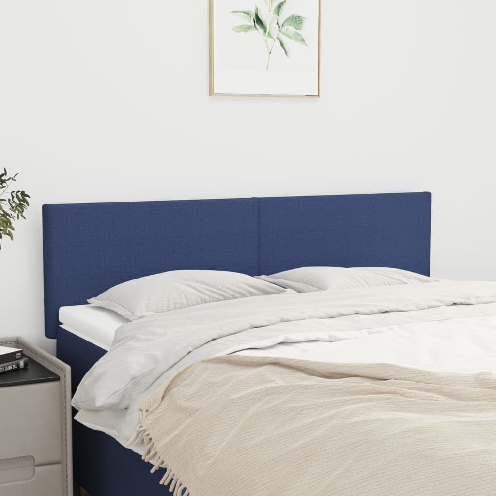 Cabeceiras azul 144x5x78/88 cm tecido