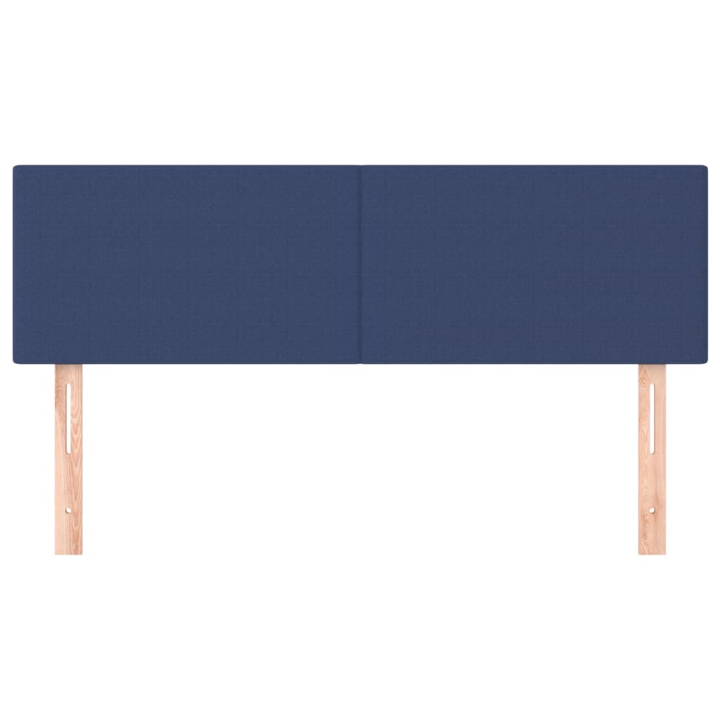 Cabeceiras azul 144x5x78/88 cm tecido
