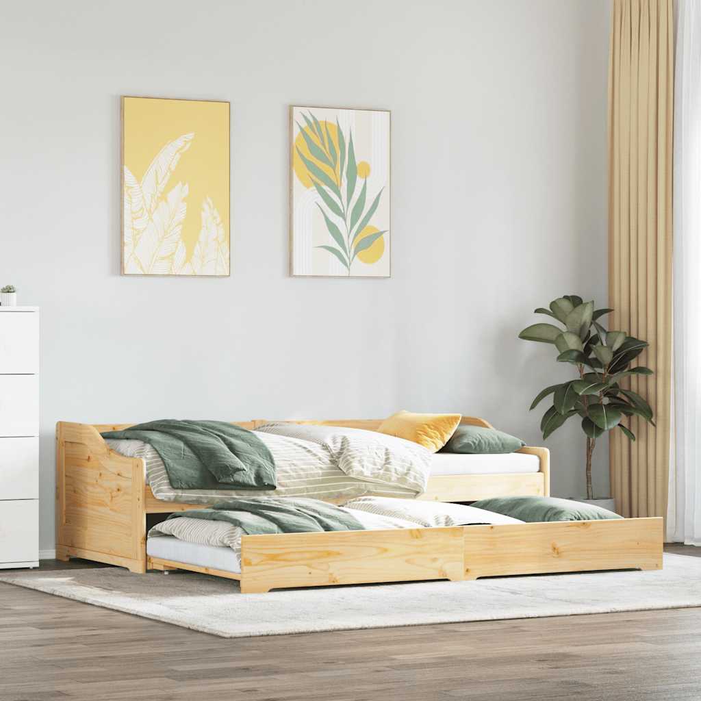Sofá-cama com gavetão sem colchão irun 90x200 cm