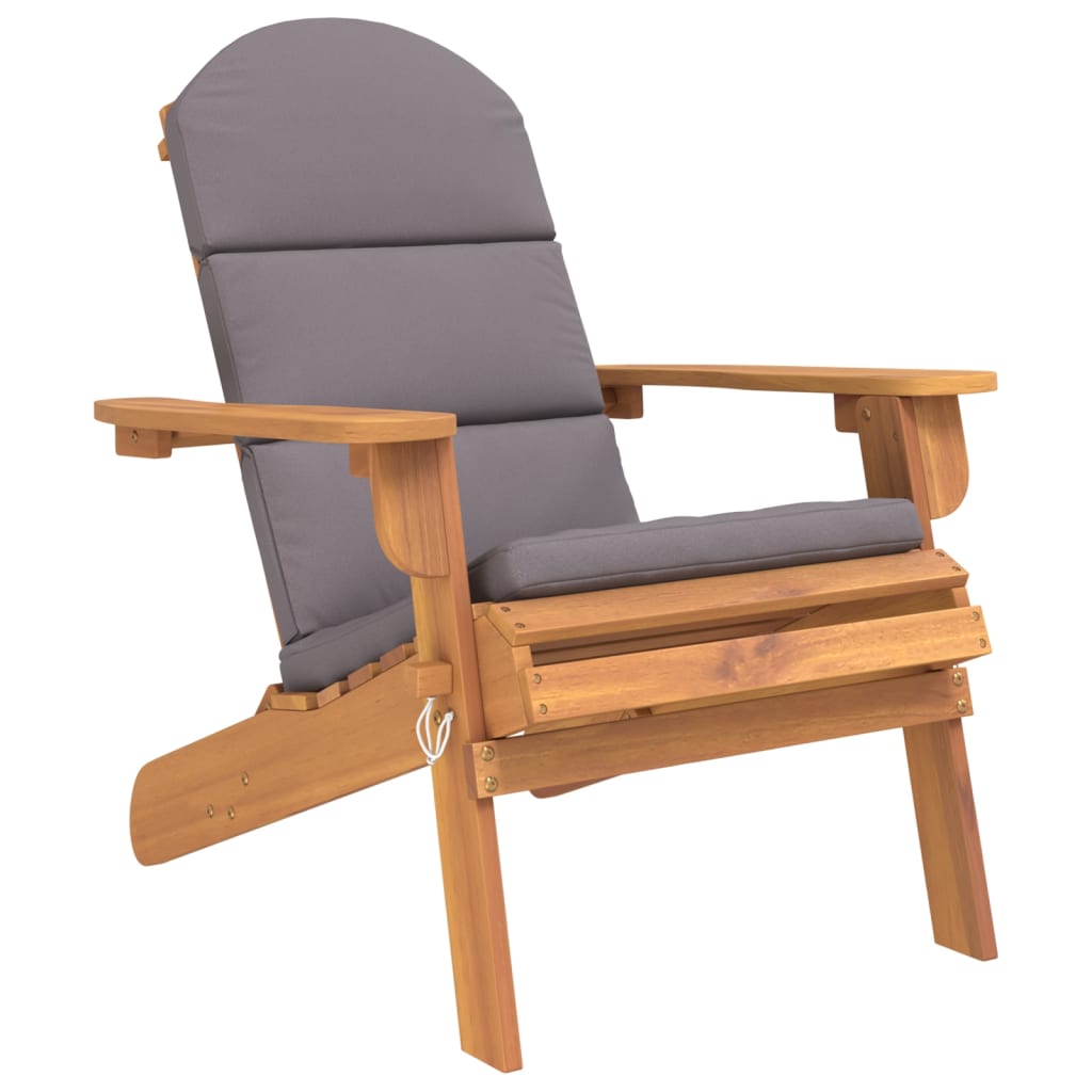 3 Pcs conjunto lounge de jardim adirondack acácia maciça