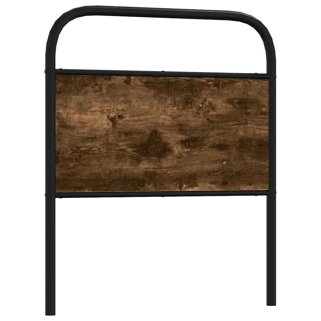 Cabeceira de substituição 80 cm derivados madeira/aço carvalho fumado