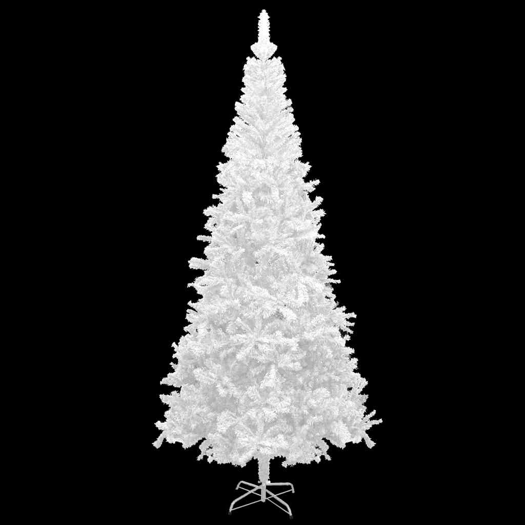 Árvore natal artificial pré-iluminada c/ bolas branco