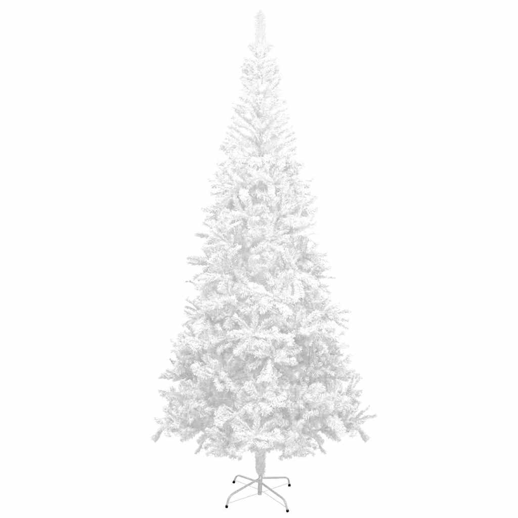 Árvore natal artificial pré-iluminada c/ bolas branco