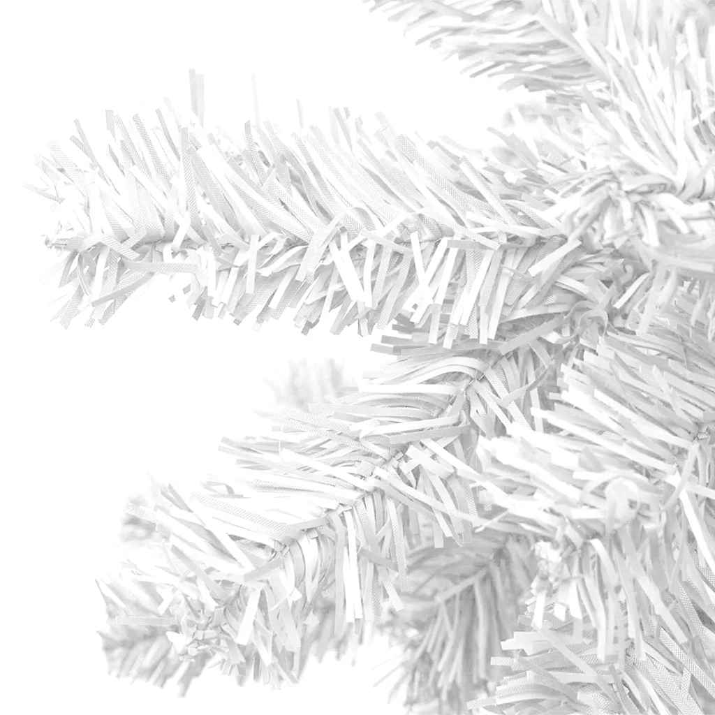 Árvore natal artificial pré-iluminada c/ bolas branco