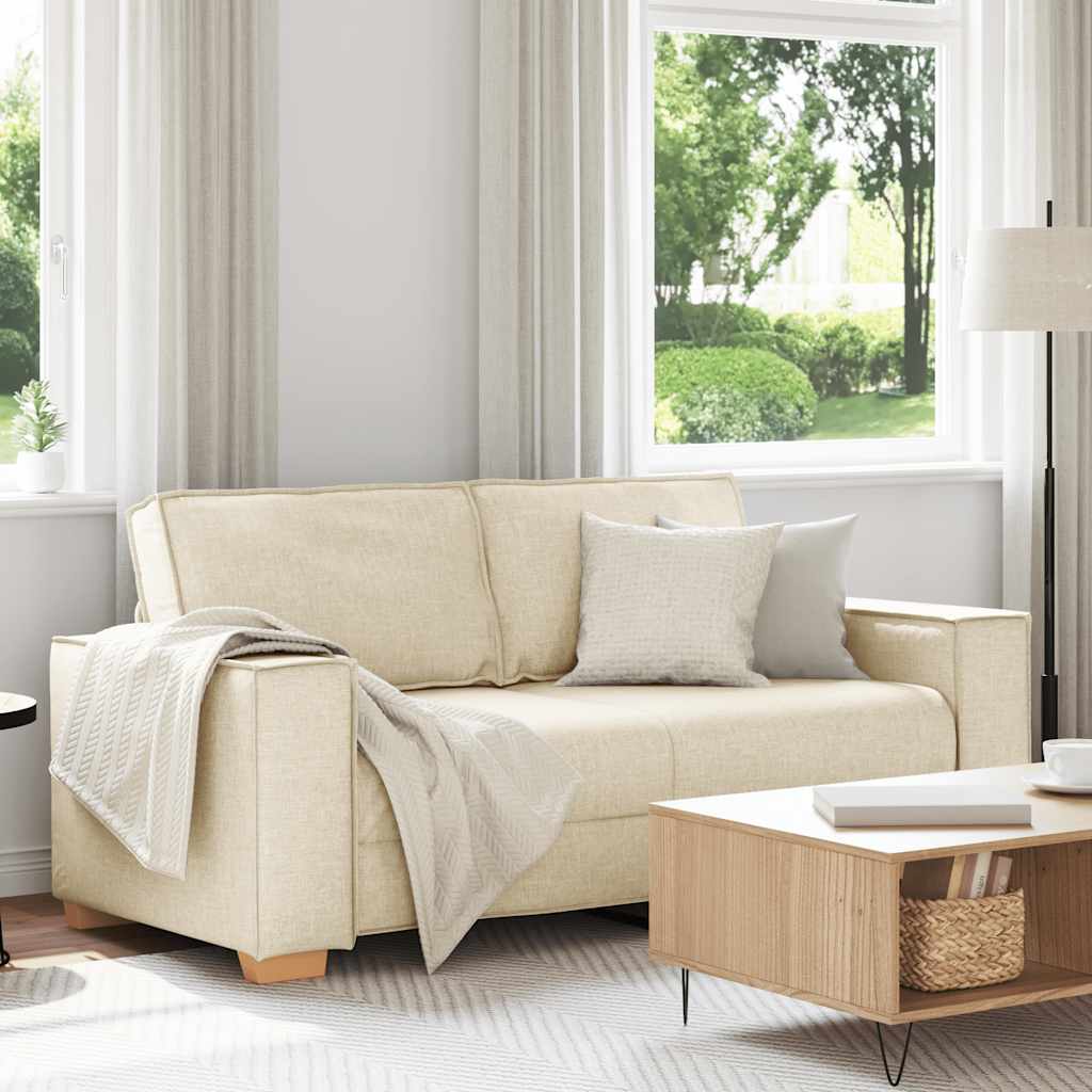 Sofá de 2 lugares em linho 180x78x84 cm