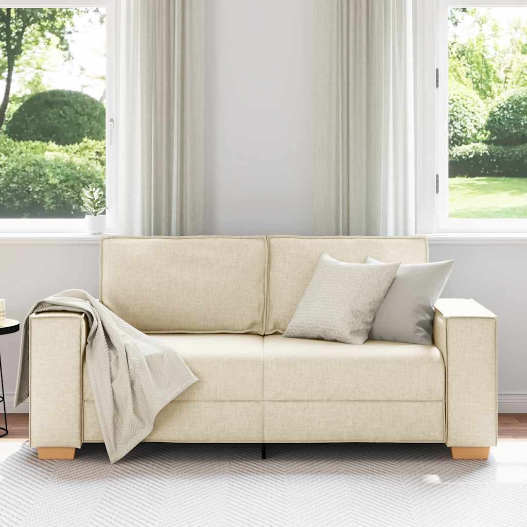 Sofá de 2 lugares em linho 180x78x84 cm
