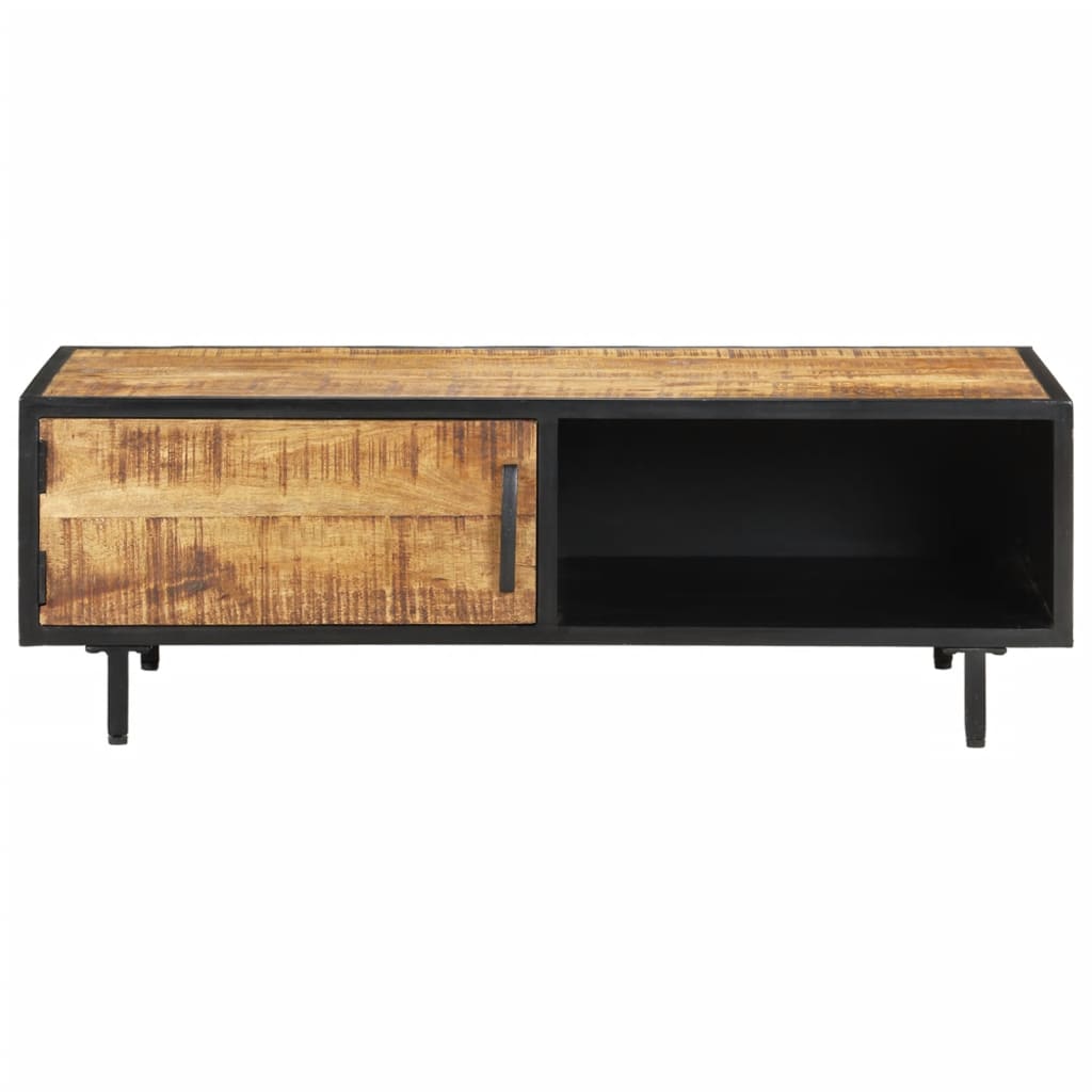 Mesa de centro 105x50x35 cm madeira de mangueira áspera