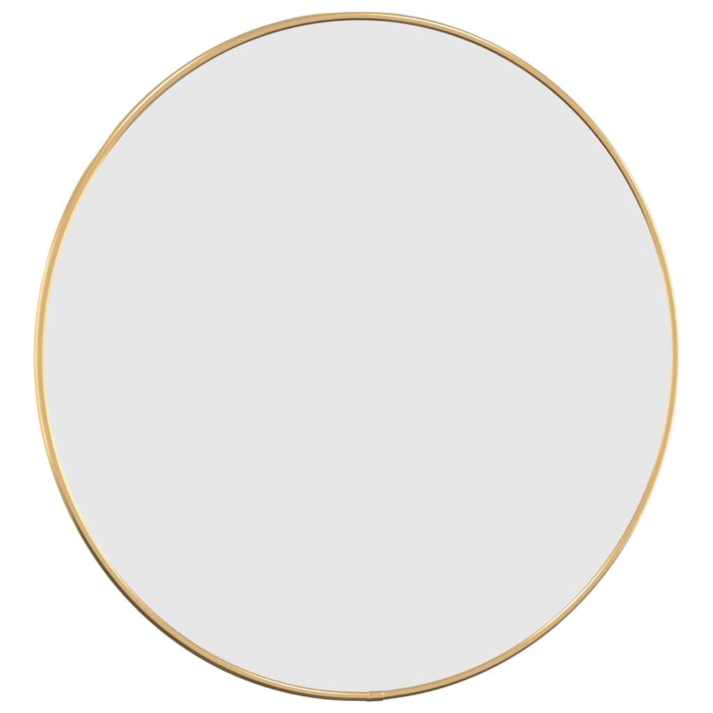 Espelho de parede redondo ø 50 cm dourado