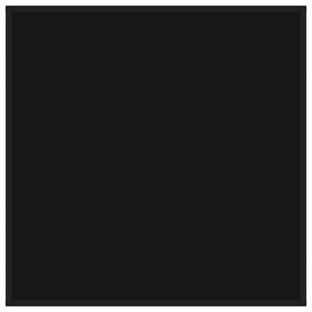 Mesa de centro 90x90x50 cm preto com vidro preto