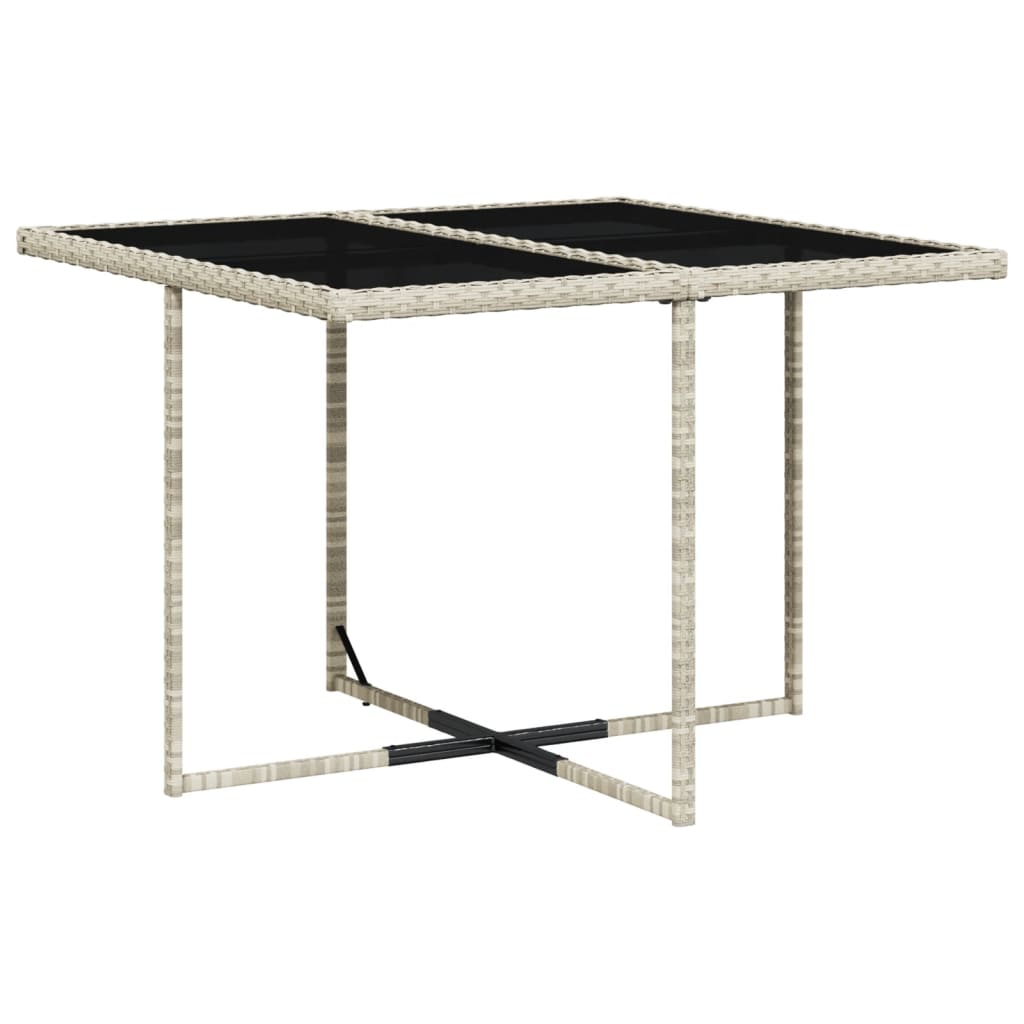 5 Pcs conjunto de jantar p/ jardim c/ almofadões cinzento claro