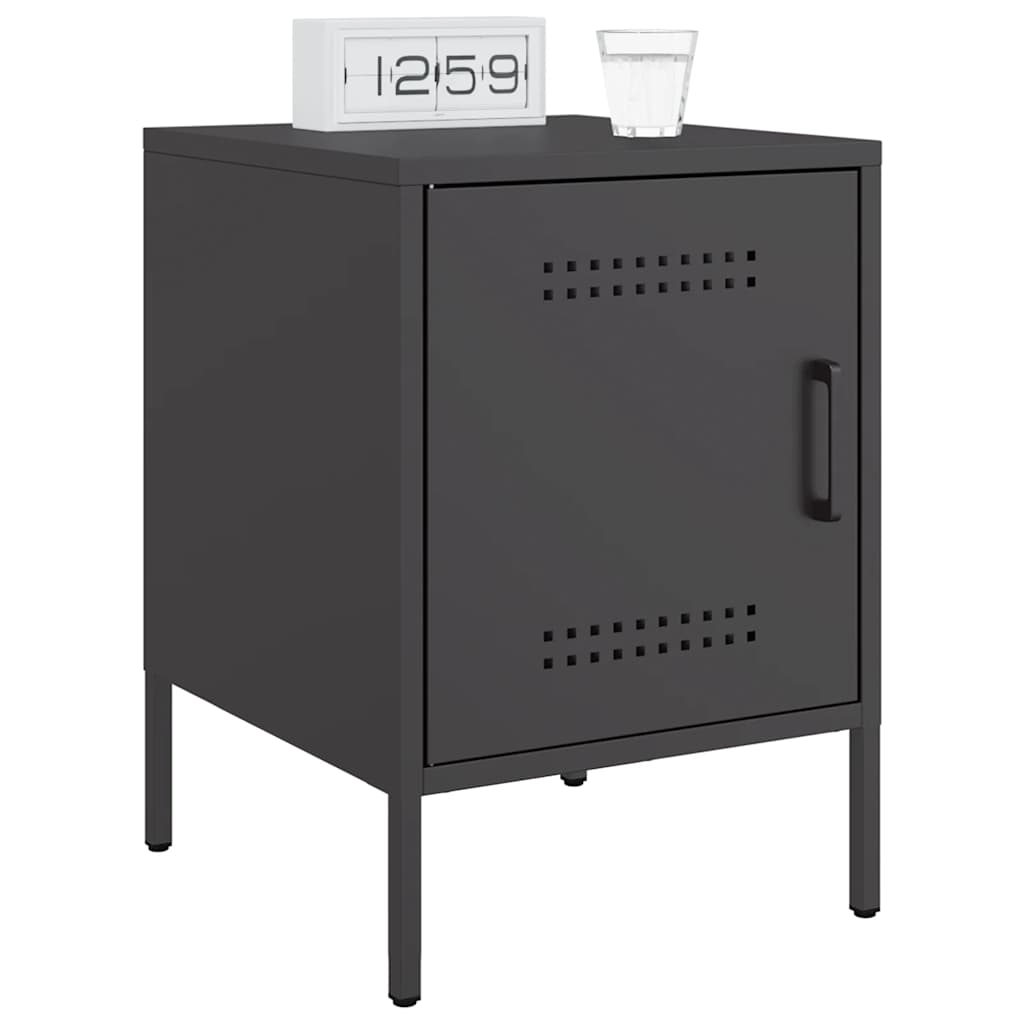 Mesa de cabeceira 36x39x50,5 cm aço preto