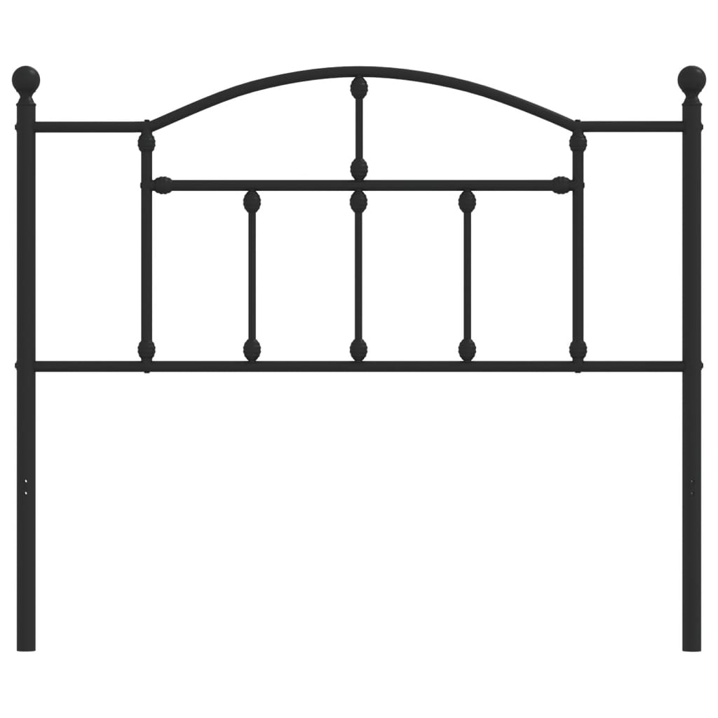 Cabeceira de substituição 107 cm metal preto