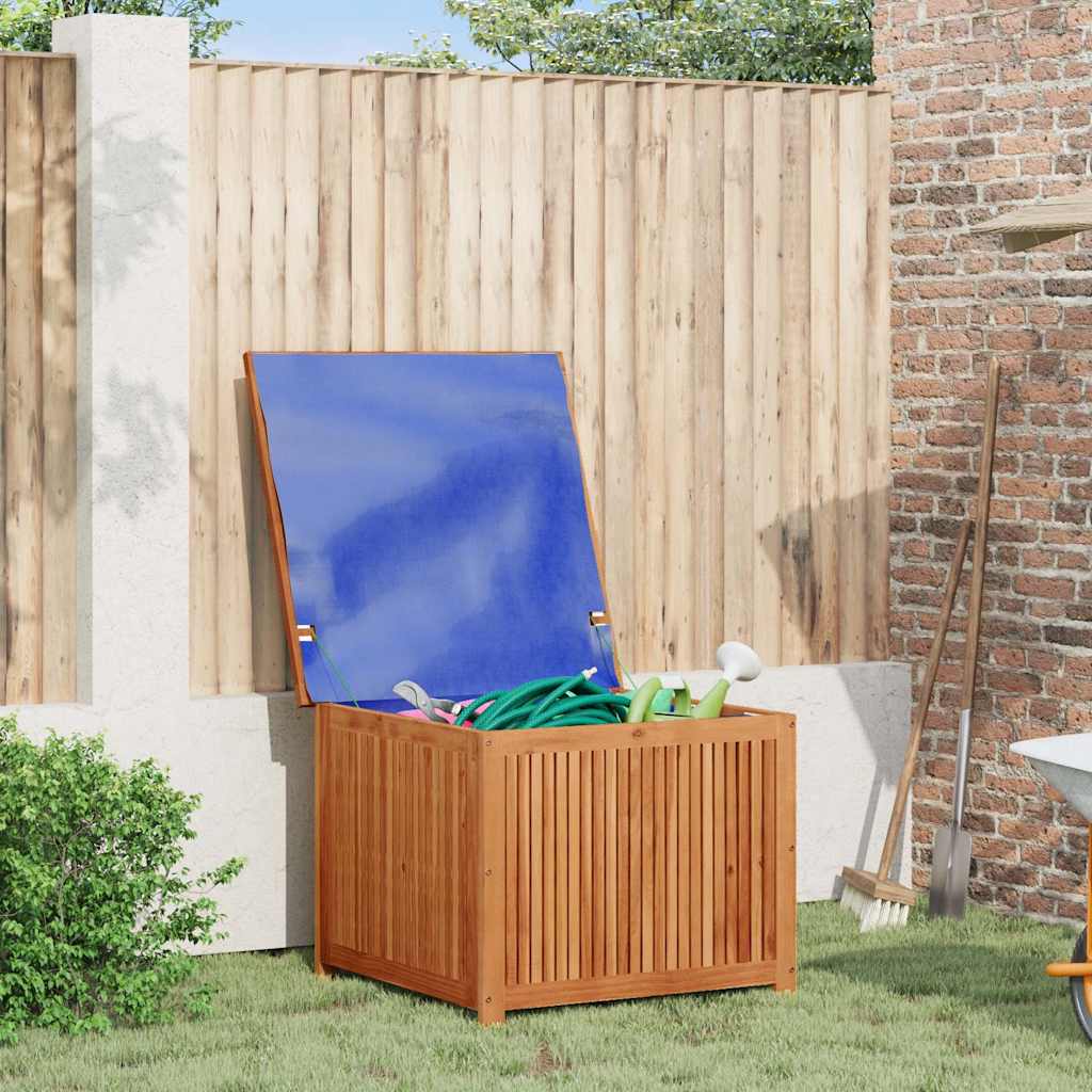Caixa de arrumação para jardim 75x75x58 cm acácia maciça