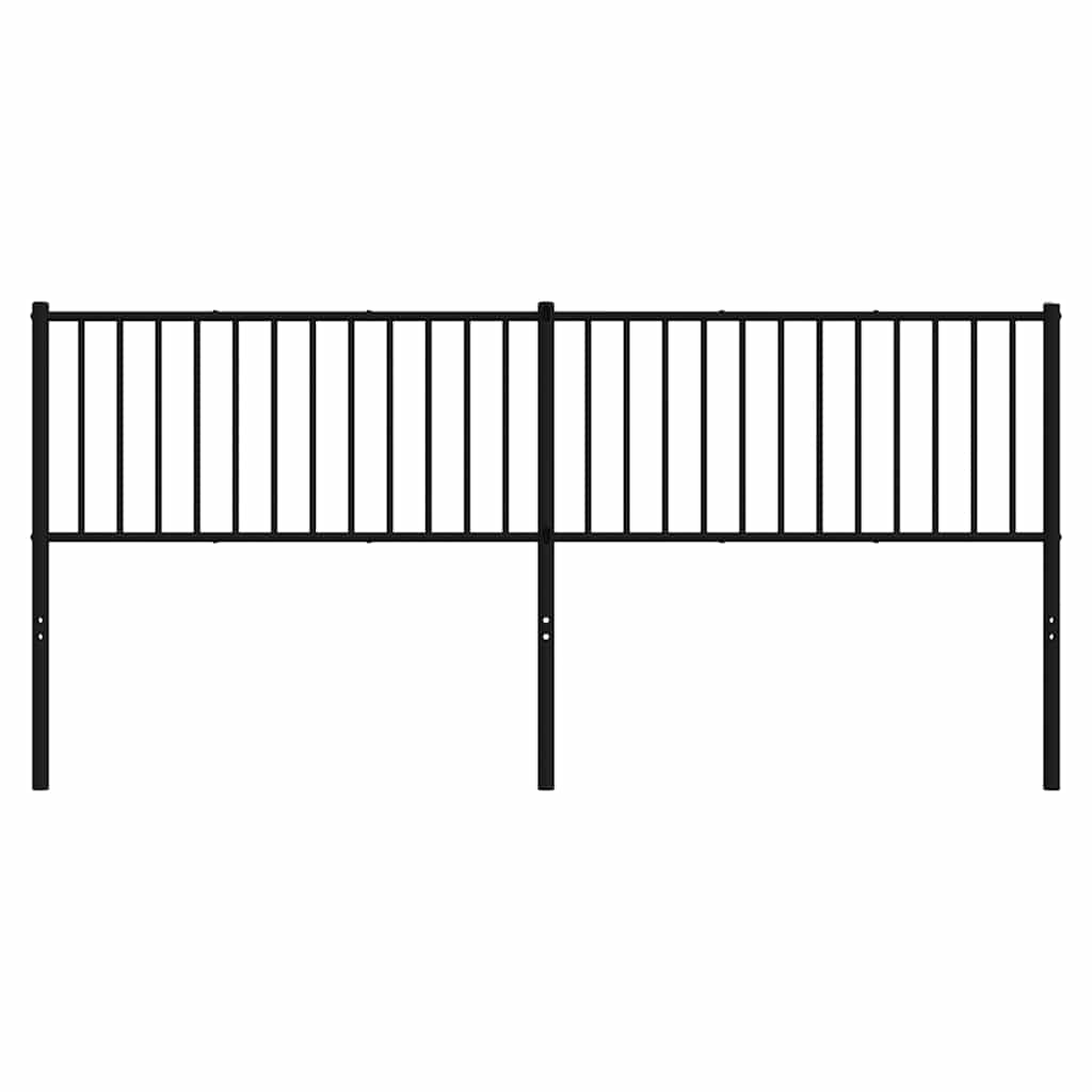 Cabeceira de substituição 200 cm metal preto