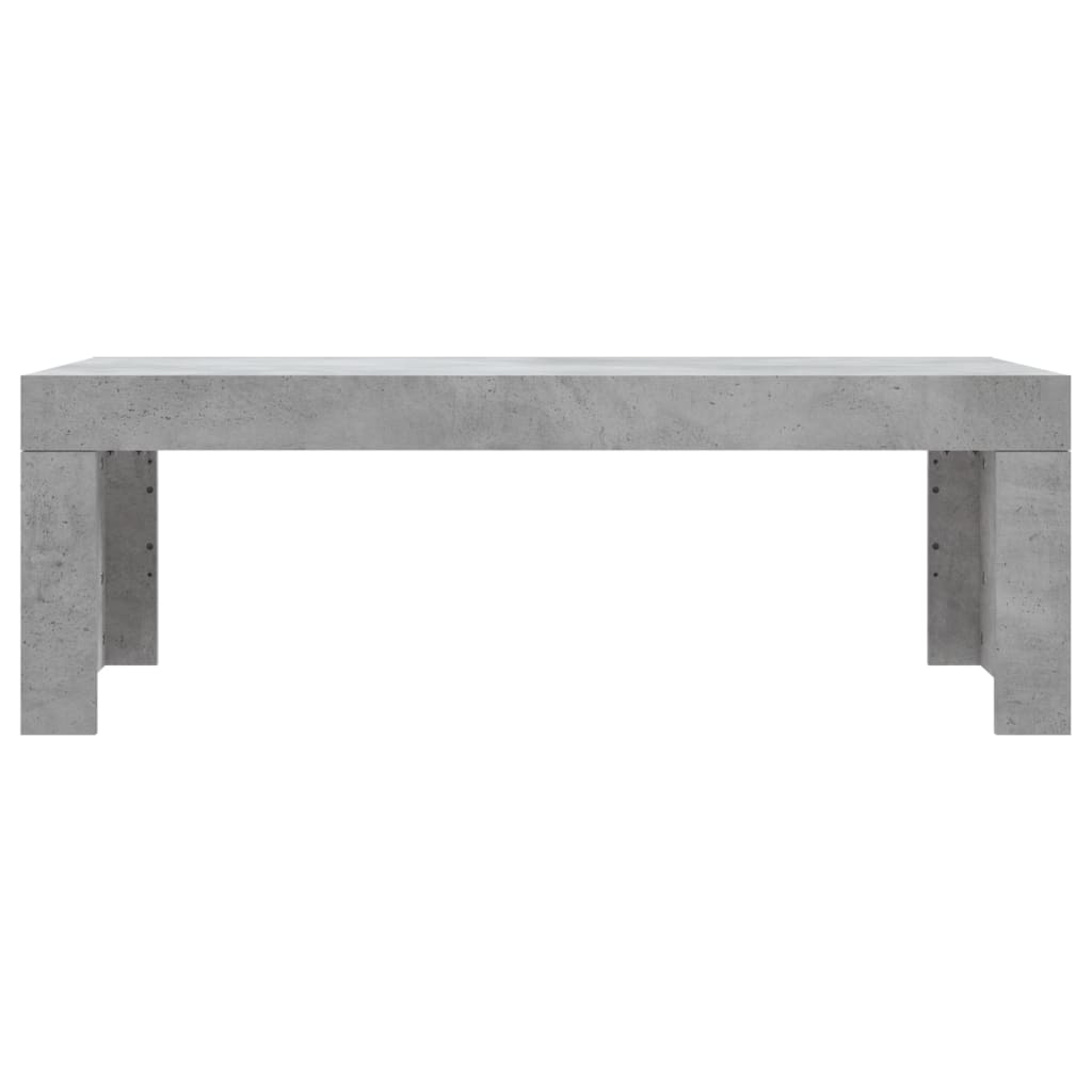 Mesa de centro 102x50x36 madeira processada cinza cimento
