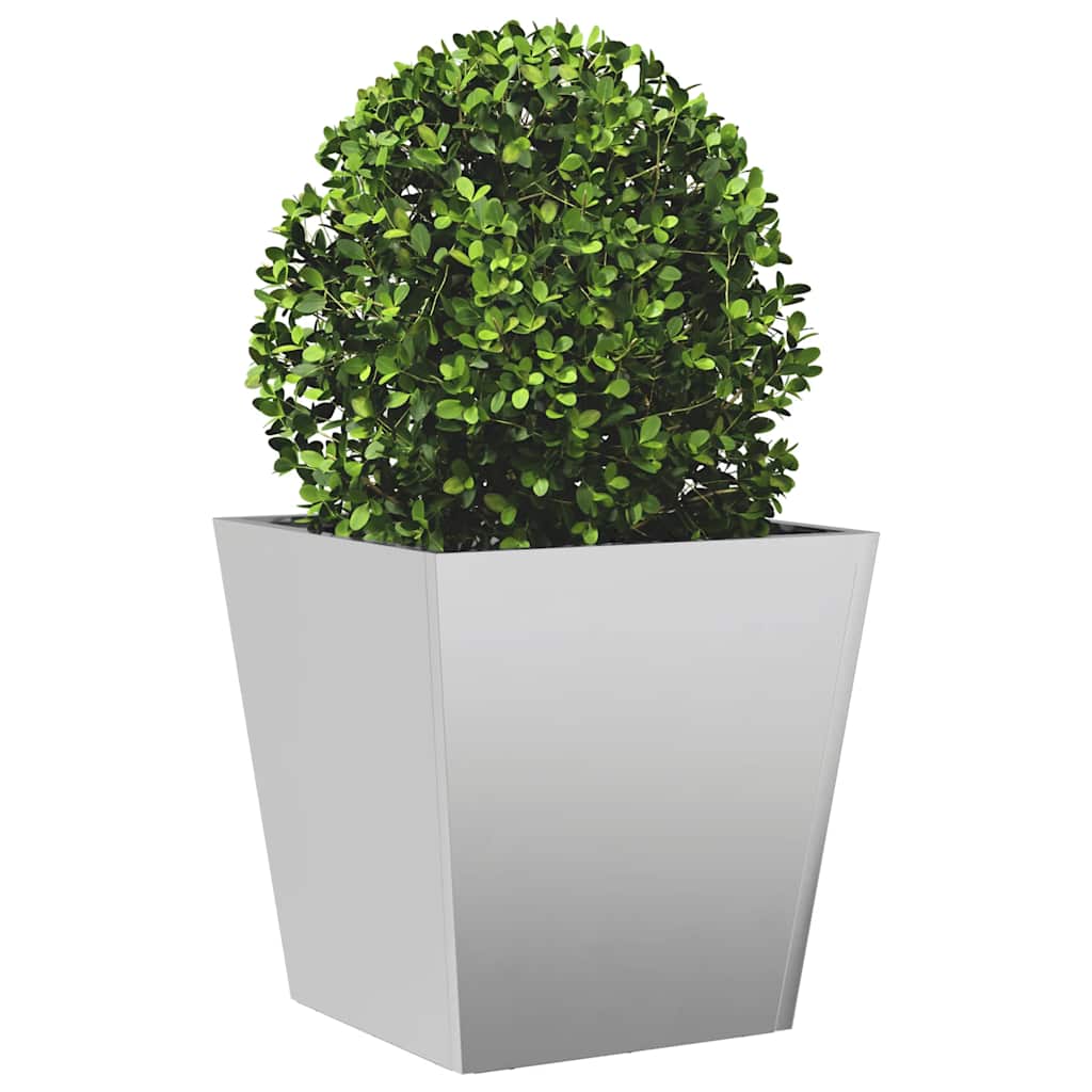 Vaso/floreira de jardim 40x40x40 cm aço galvanizado