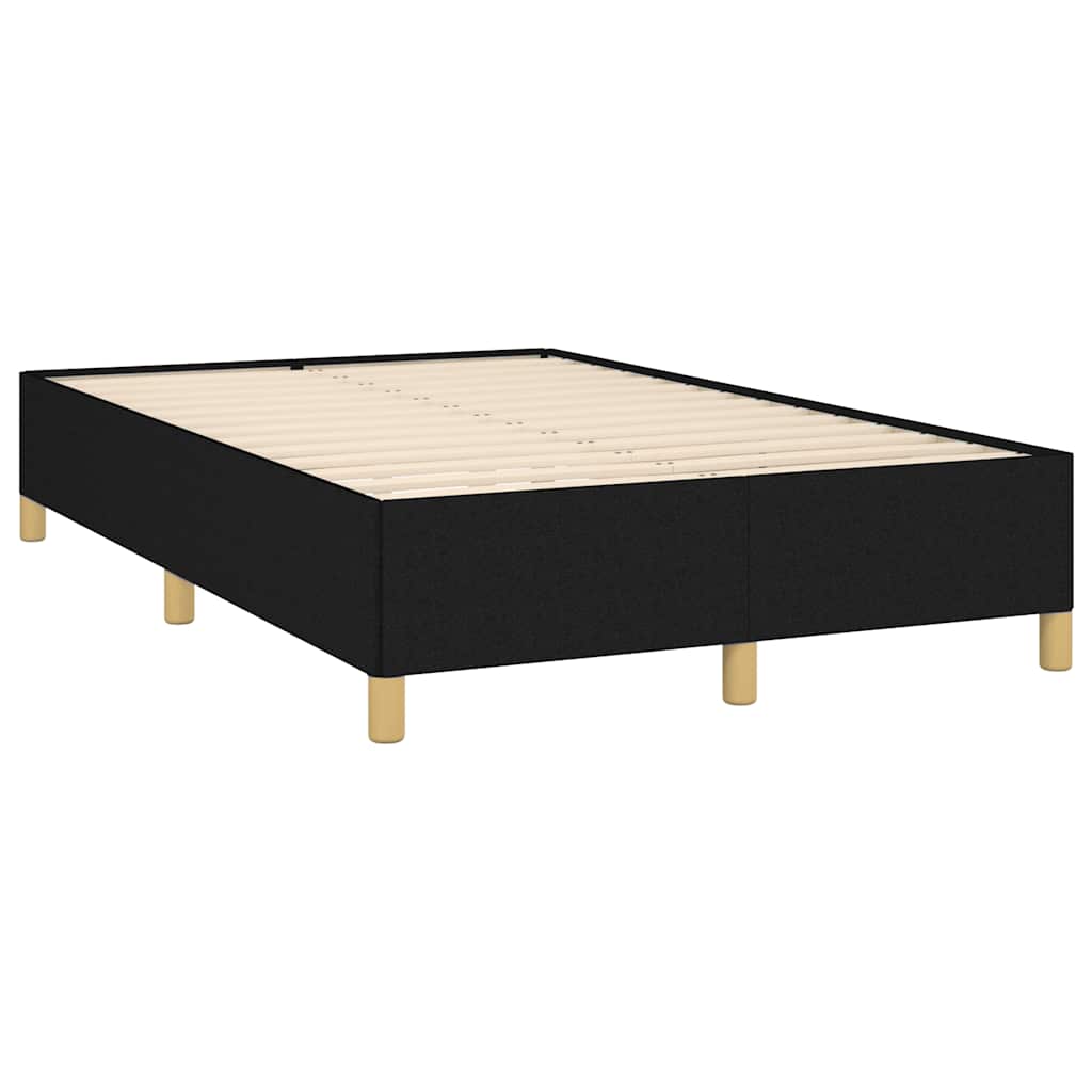 Estrutura de cama sem colchão 120x200 cm tecido preto