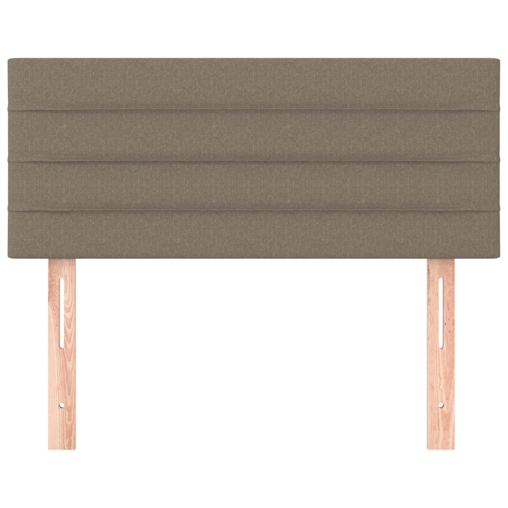 Cabeceira de cama tecido 80x5x78/88 cm cinzento-acastanhado