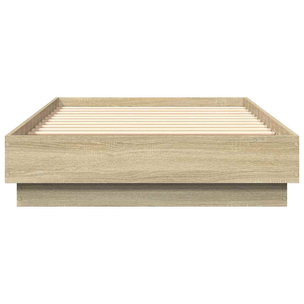 Estrutura cama s/ colchão derivados de madeira carvalho sonoma