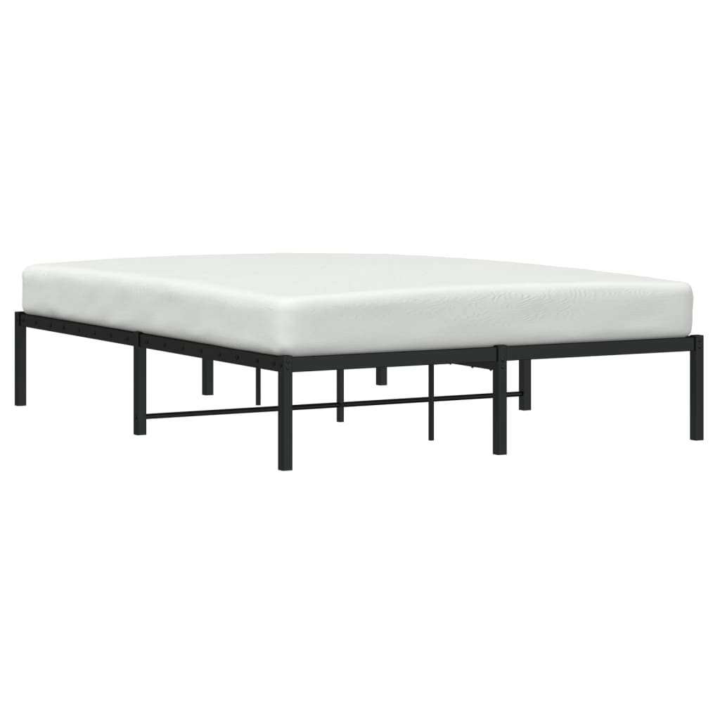 Estrutura de cama 135x190 cm metal preto