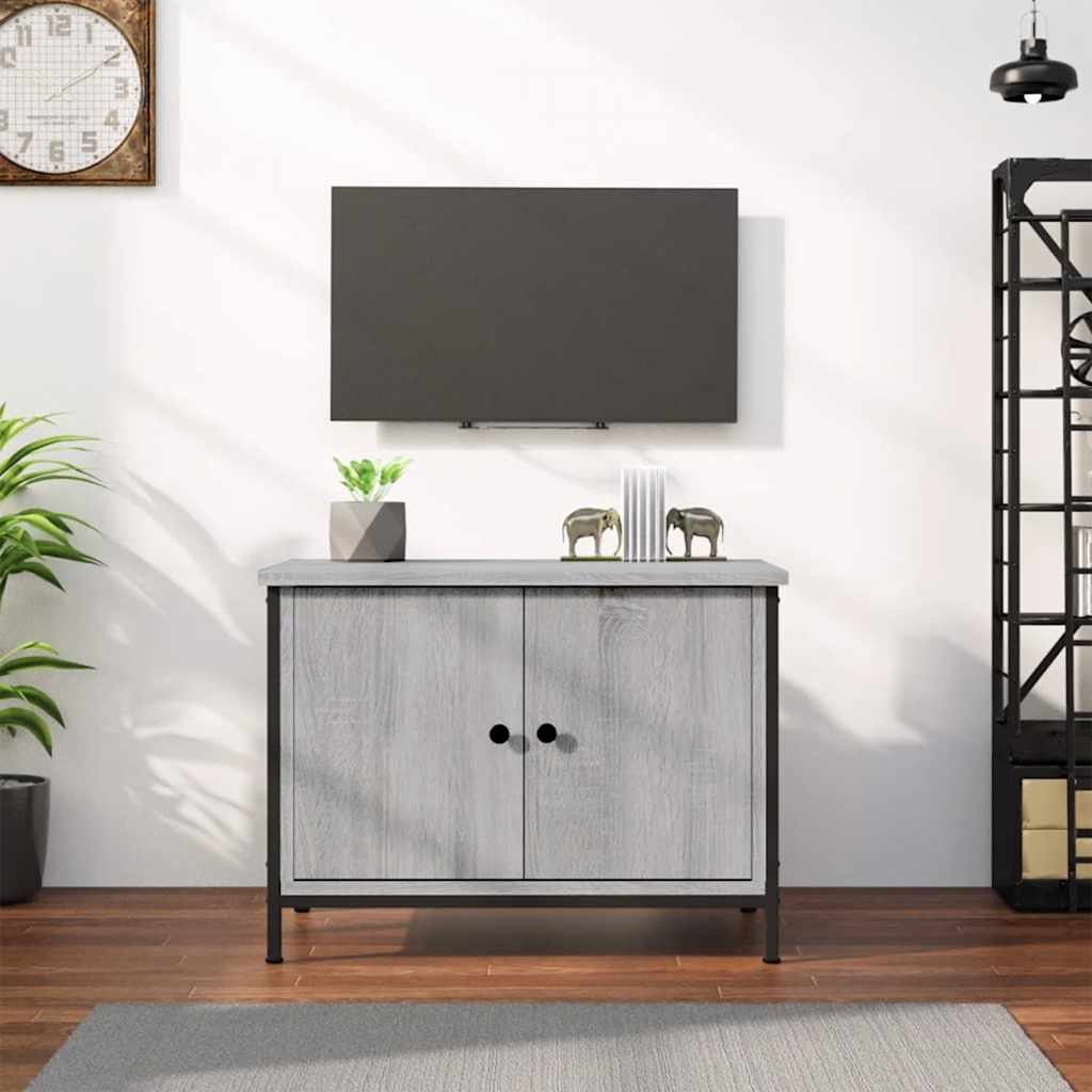 Móvel para TV c/ portas 60x35x45 cm deriv. madeira cinza sonoma