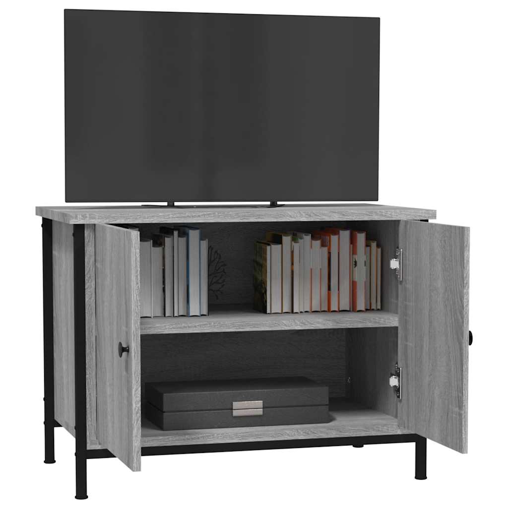 Móvel para TV c/ portas 60x35x45 cm deriv. madeira cinza sonoma
