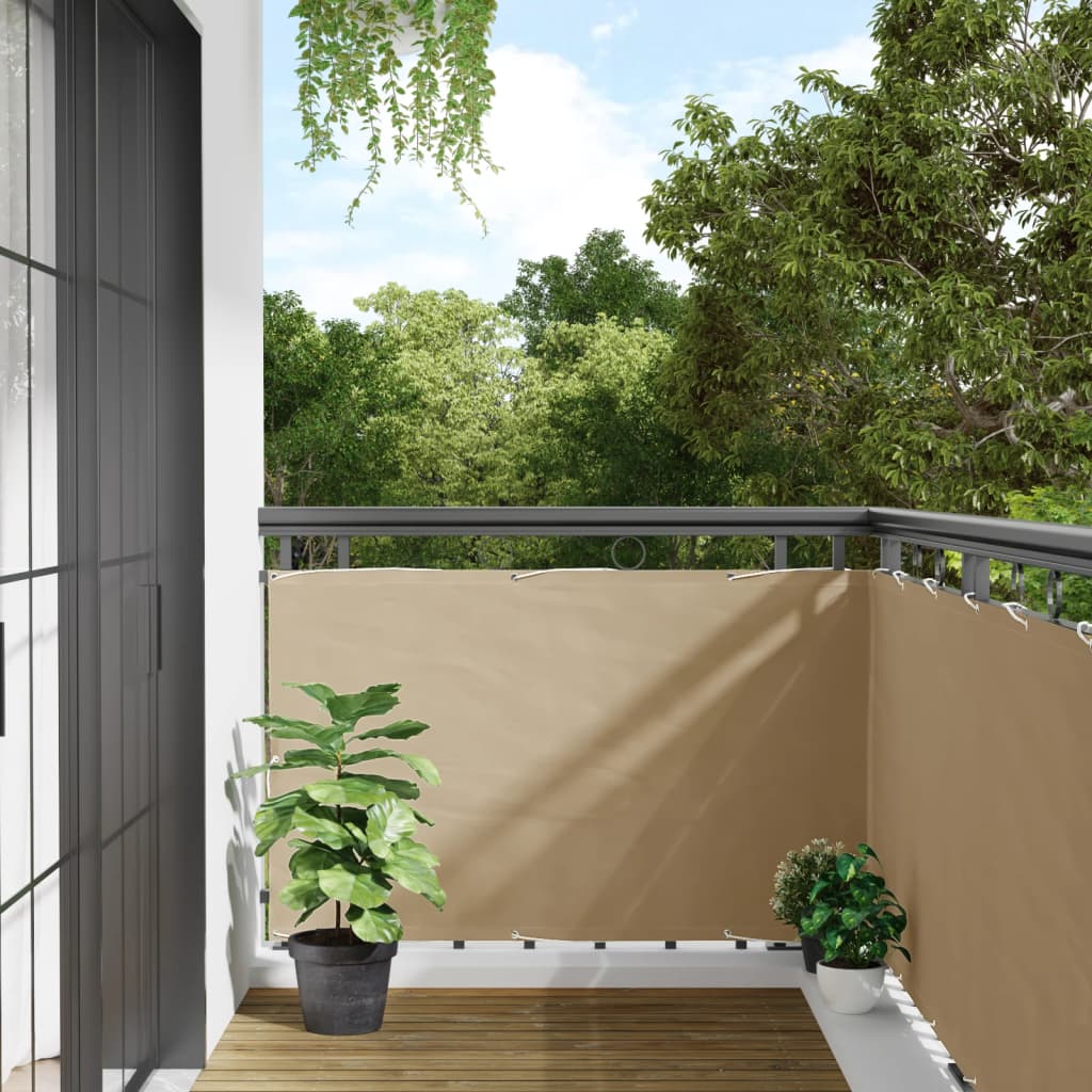 Tela de varanda 90x500 cm tecido oxford bege