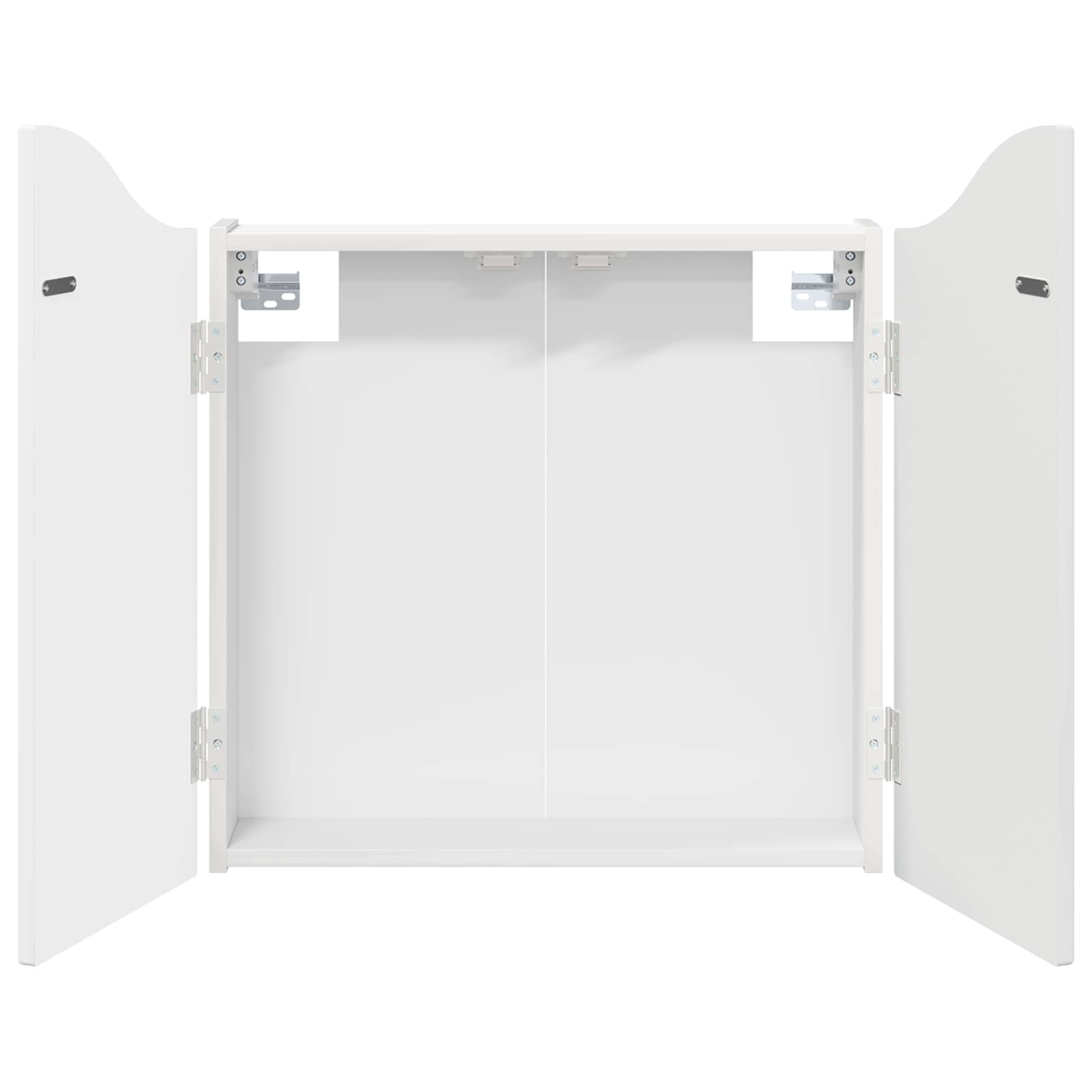 Armário para dartboard branco brilhante 56 x 12 x 63 cm