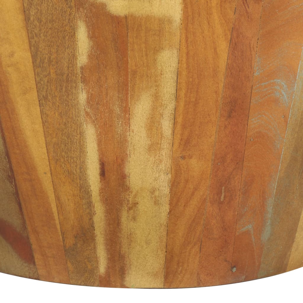 Mesa de centro ø65x31 cm madeira recuperada maciça