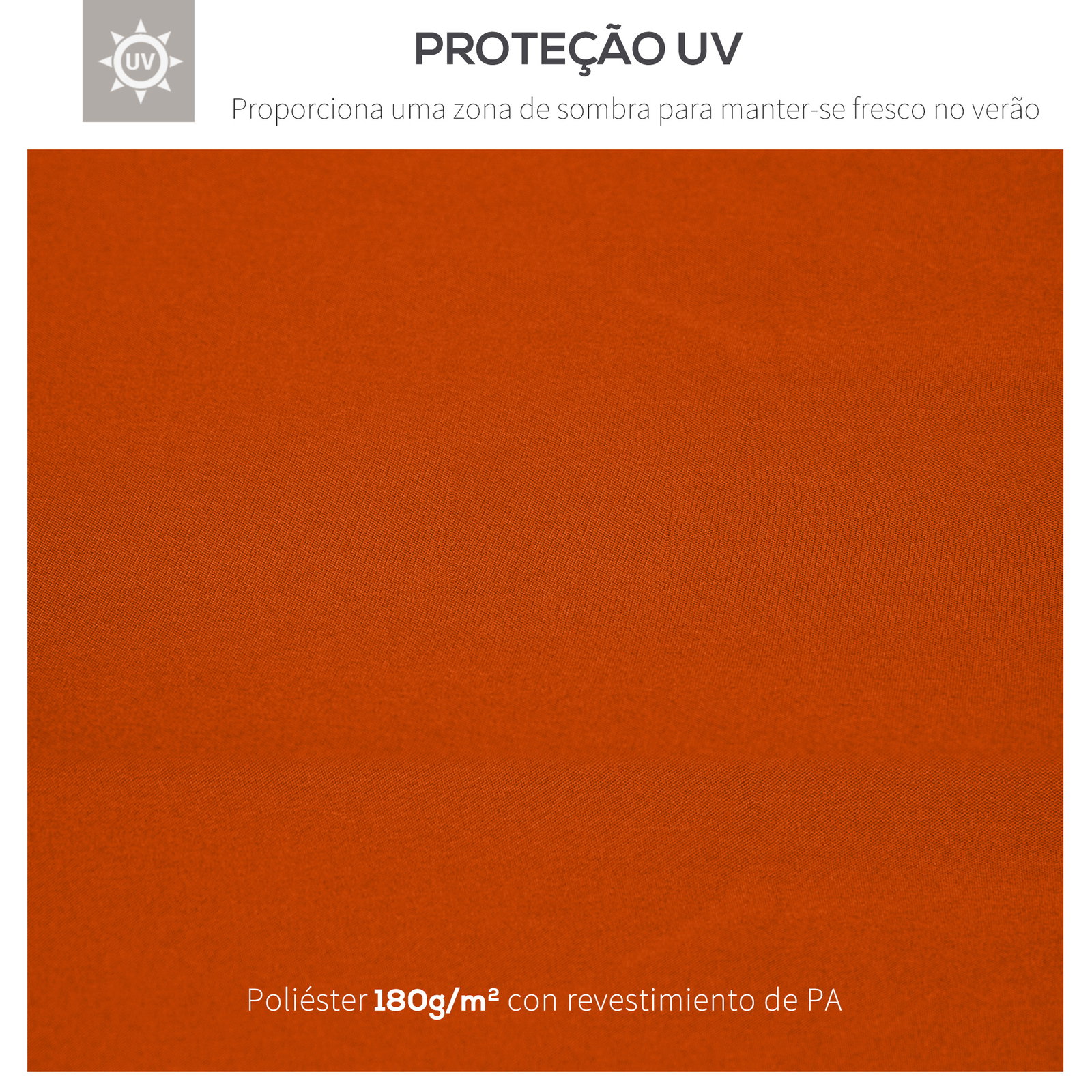 Toldo de Substituição 3x3m para Pérgolas Toldo de Substituição de Pérgolas de Jardim Terracota
