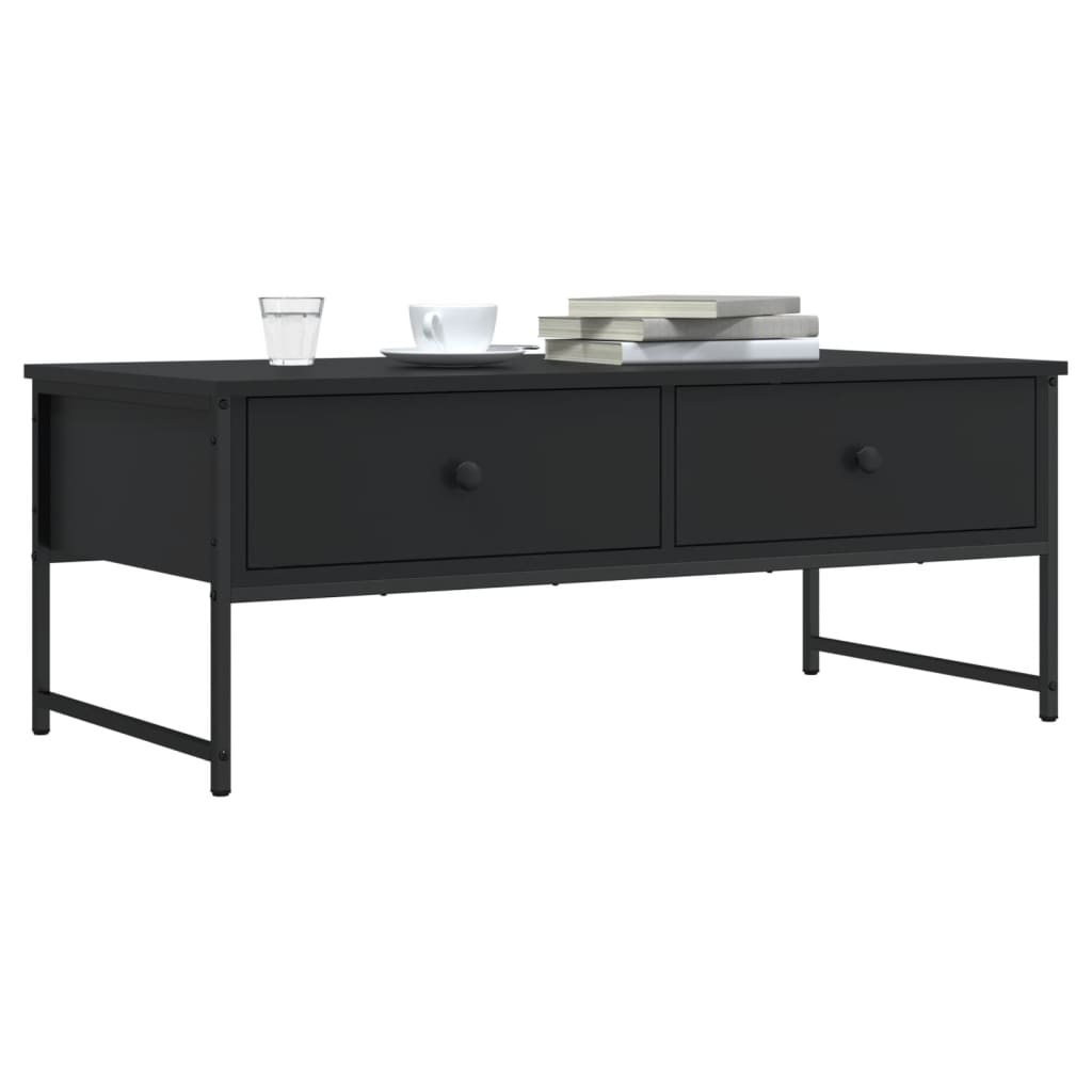 Mesa de centro 101x49x39,5 cm derivados de madeira preto