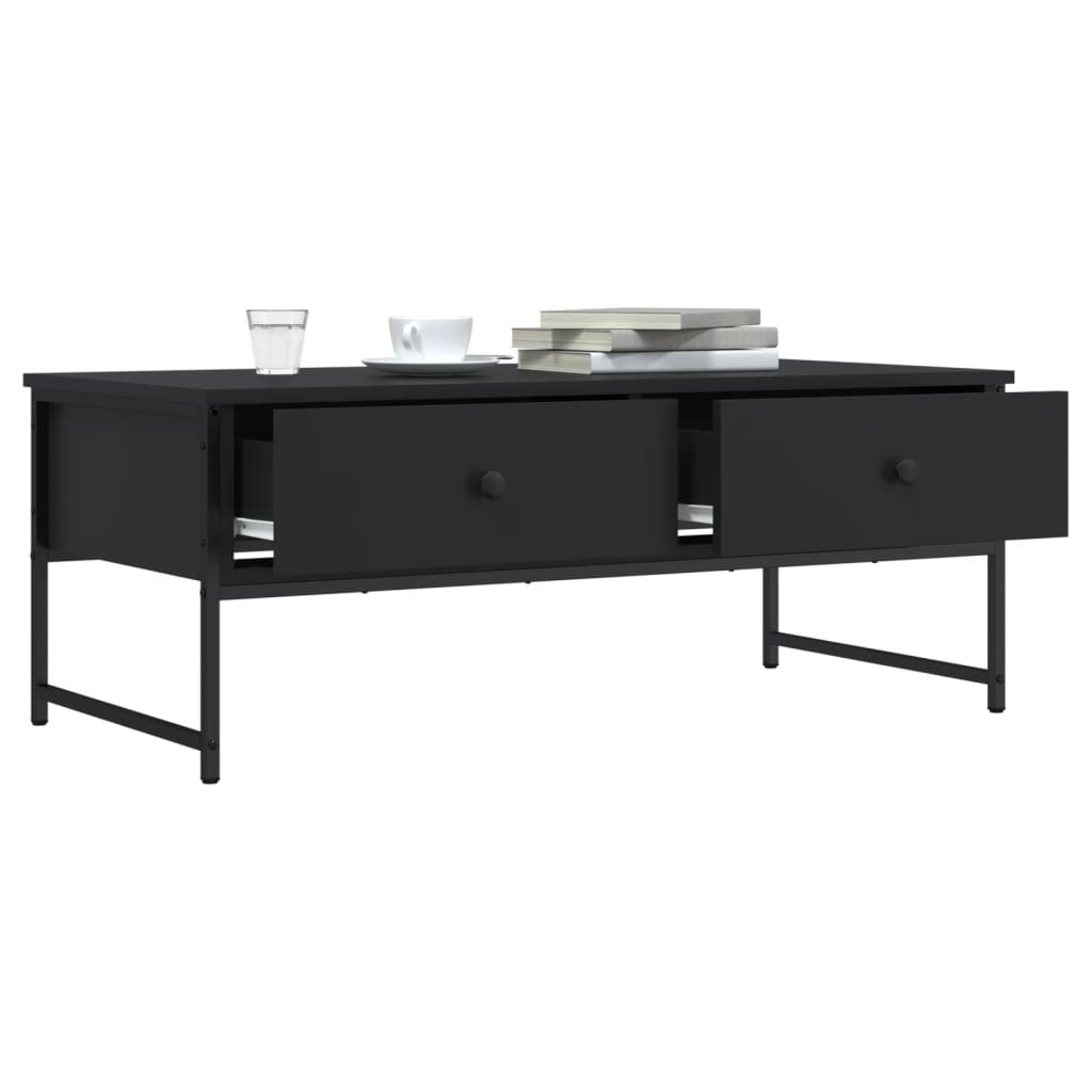 Mesa de centro 101x49x39,5 cm derivados de madeira preto